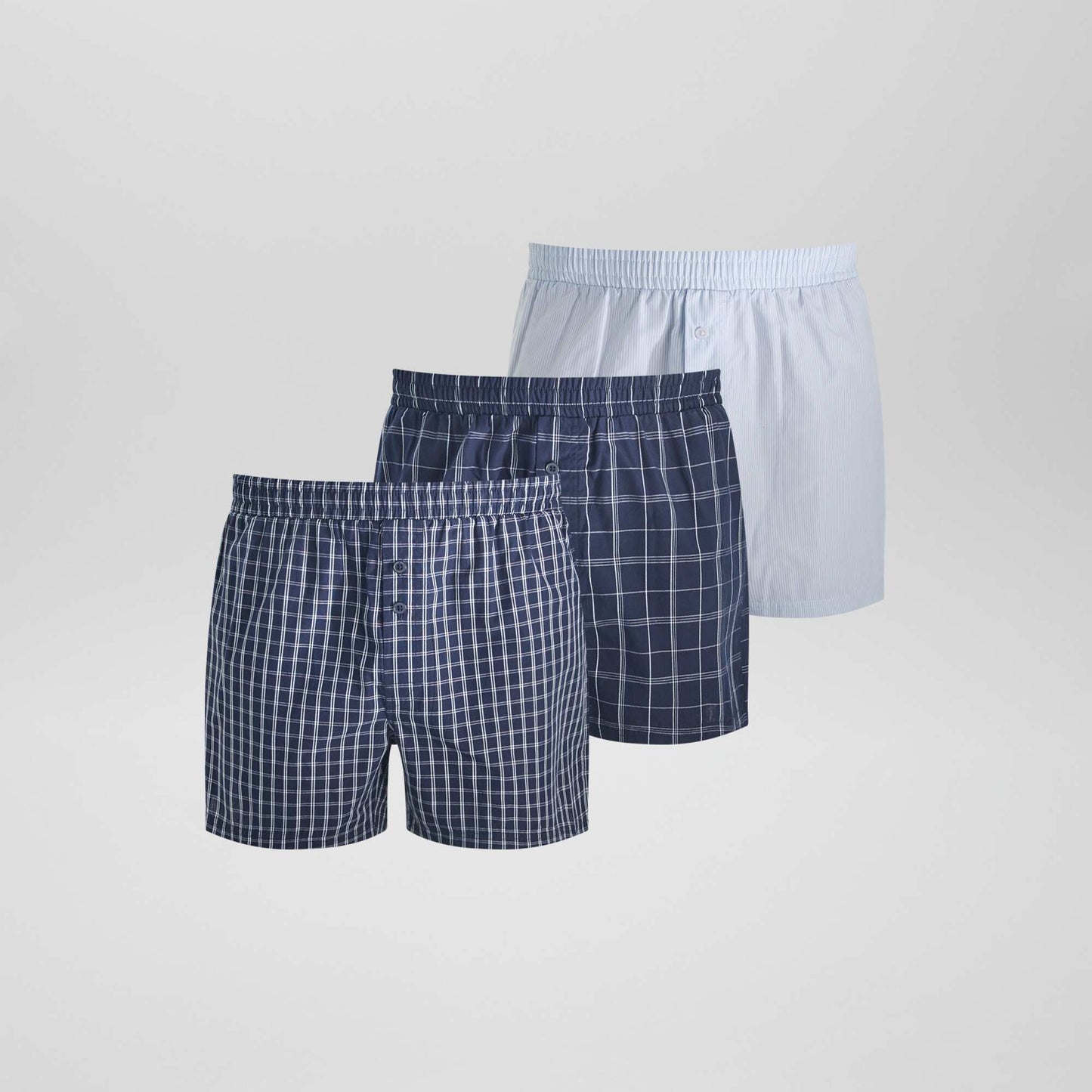 3 caleçons Bleu
