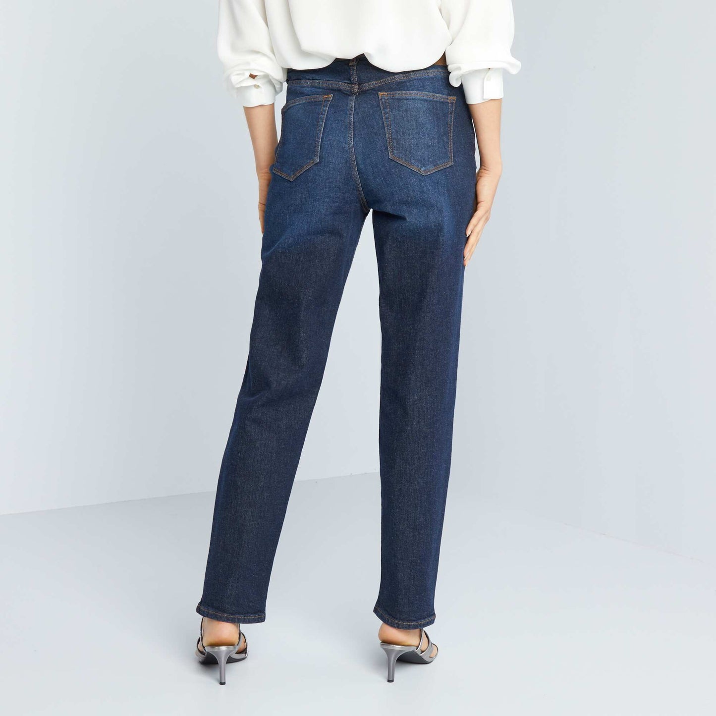 Jean regular taille haute - L30 Brut