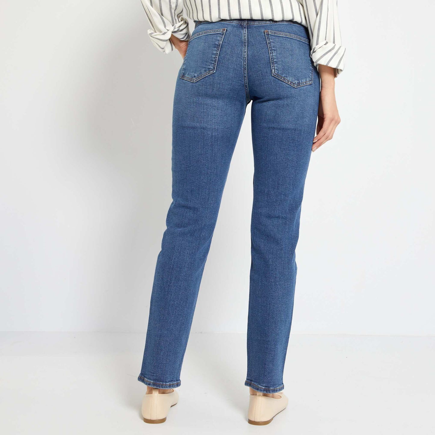 Jean regular taille haute - L30 Stone