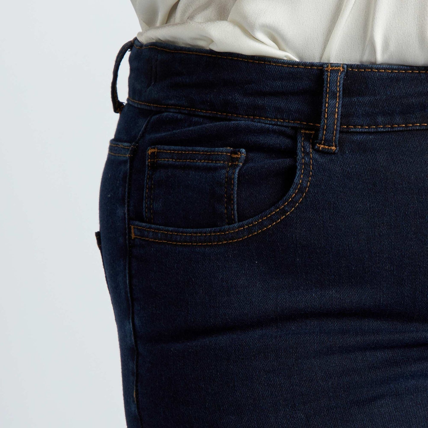 Pantalon skinny stretch - 5 poches - L30 Brut
