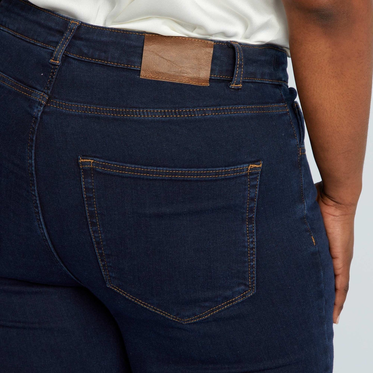 Pantalon skinny stretch - 5 poches - L30 Brut