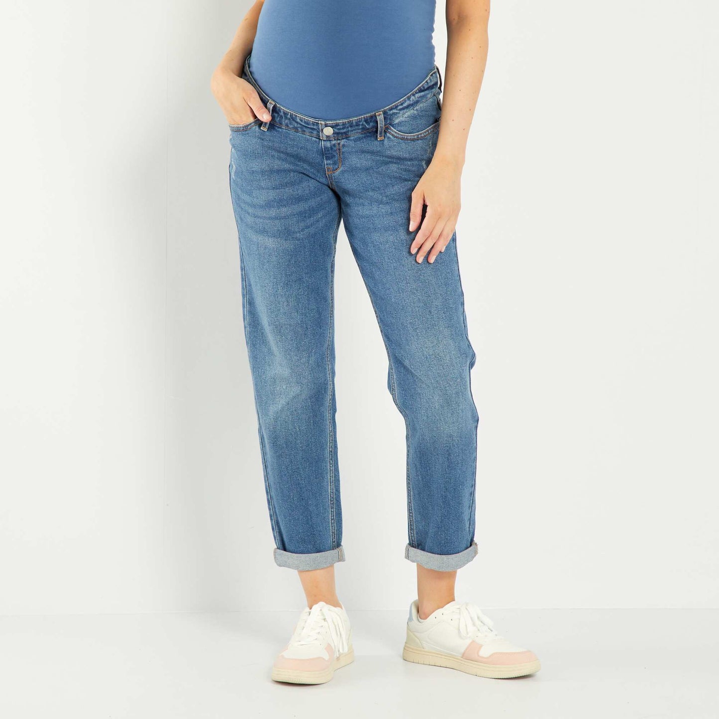Jean grossesse mom Bleu
