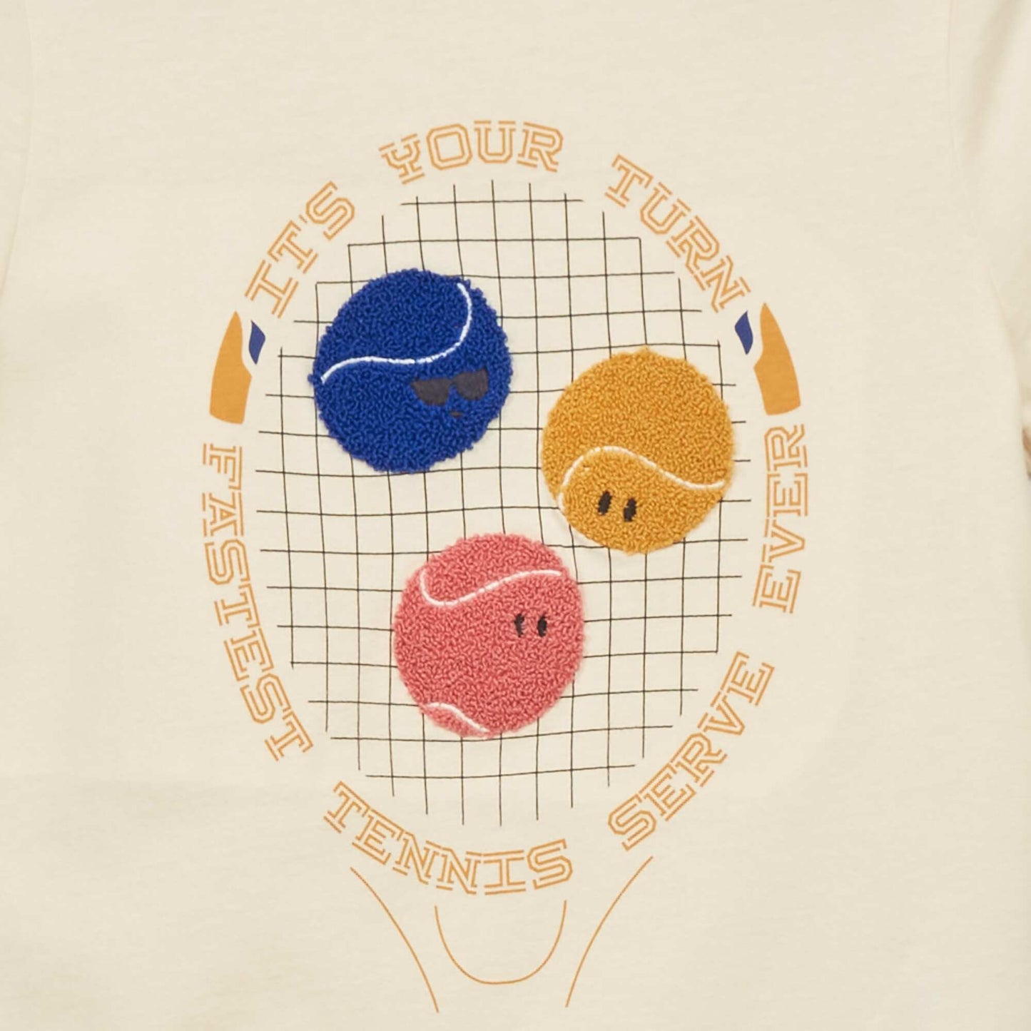 T-shirt à manches courtes Ecru