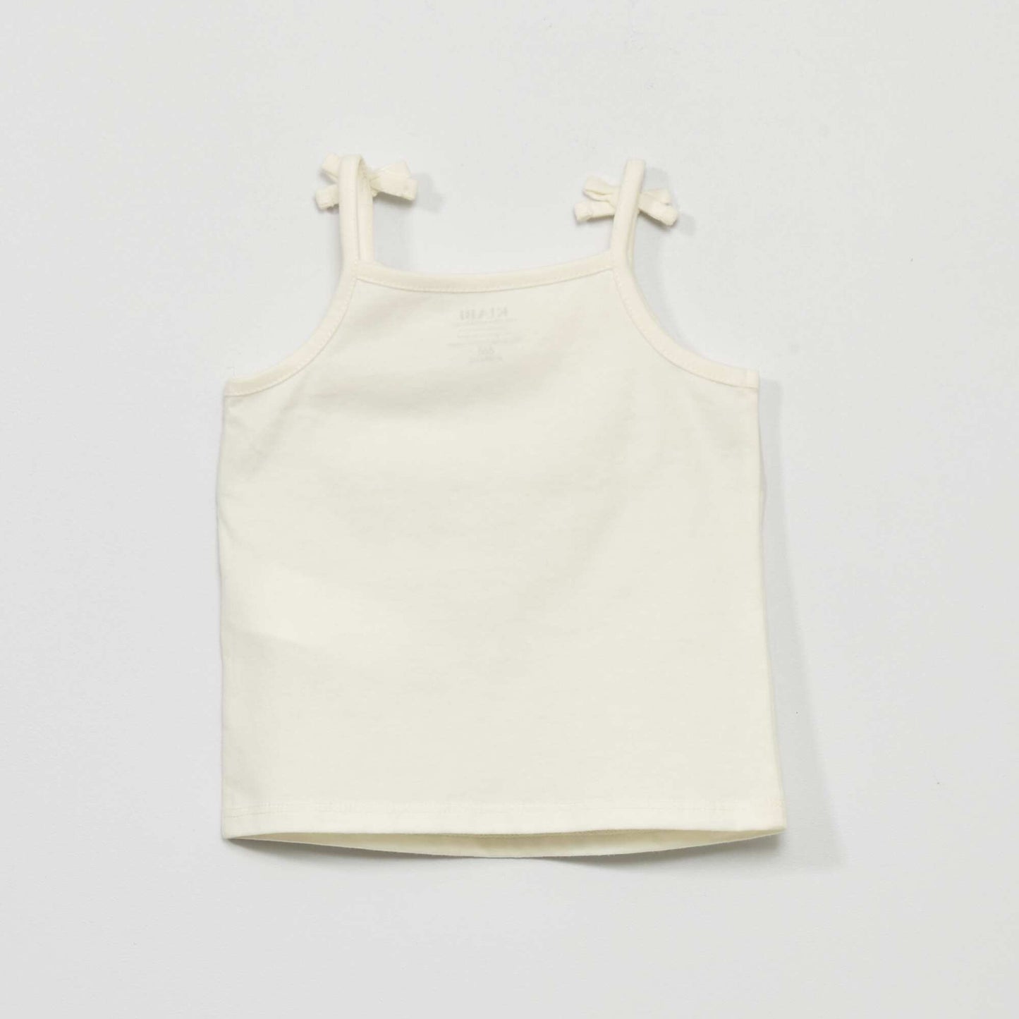 Débardeur à fines bretelles imprimé 'coquillage' Blanc uni