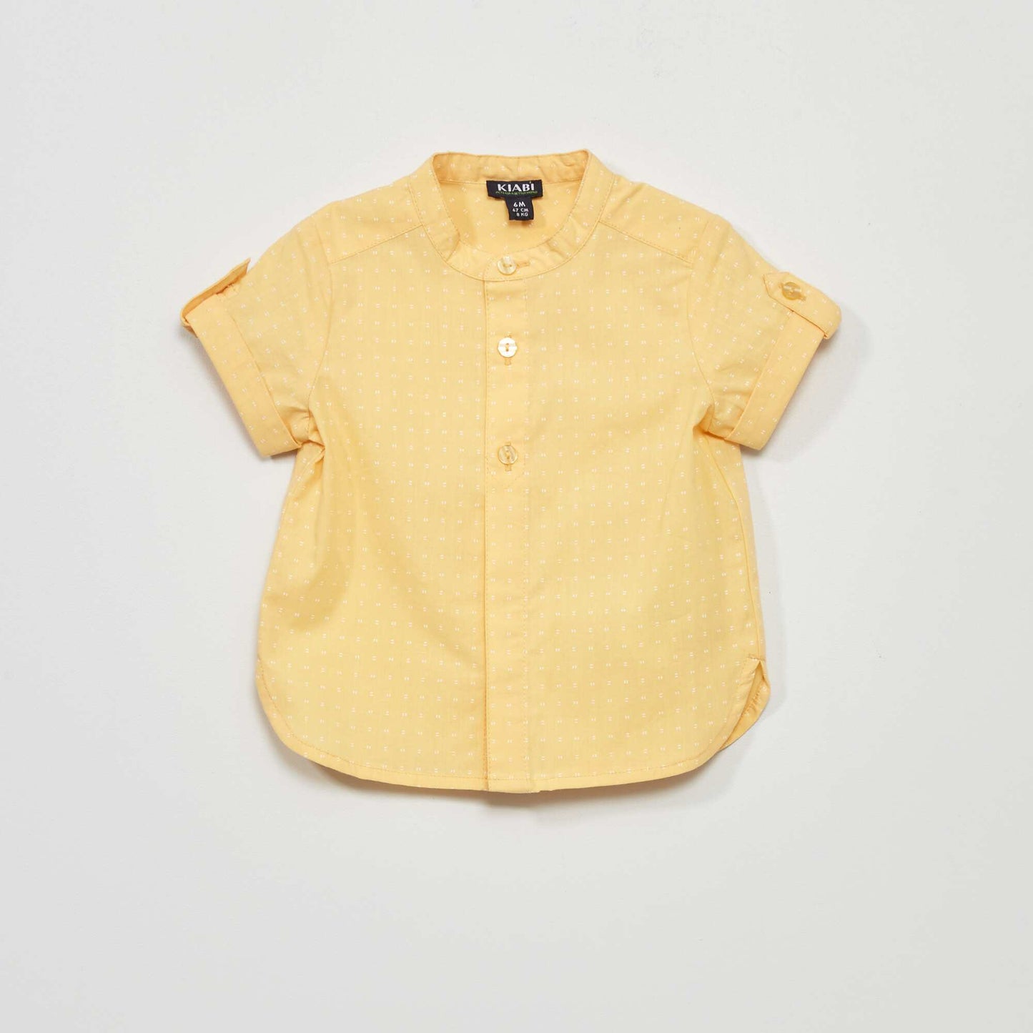 Chemise à manches courtes Jaune