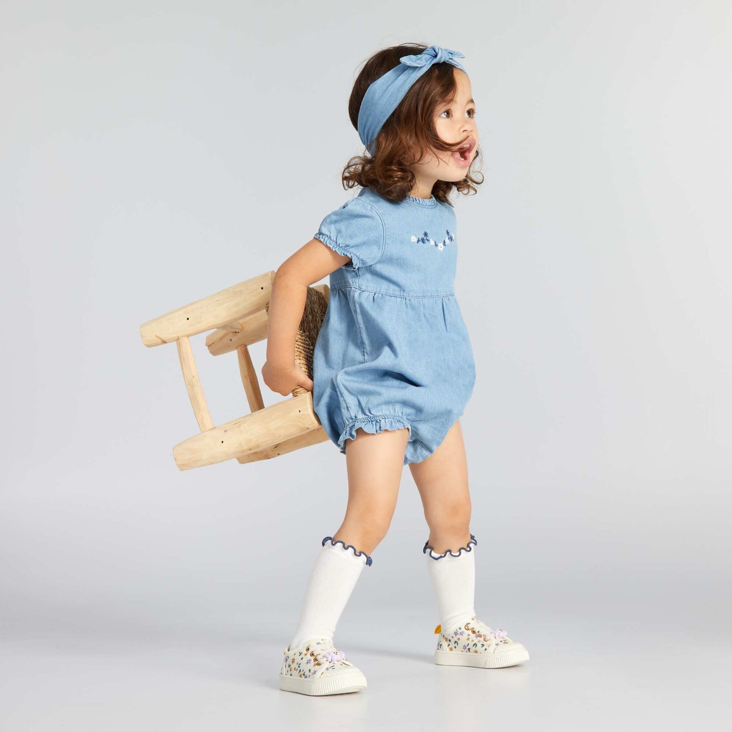 Ensemble barboteuse avec accessoires Bleu
