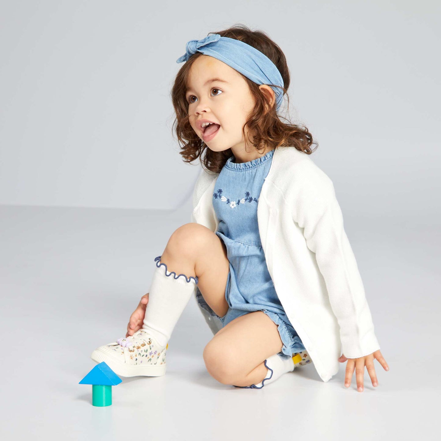 Ensemble barboteuse avec accessoires Bleu