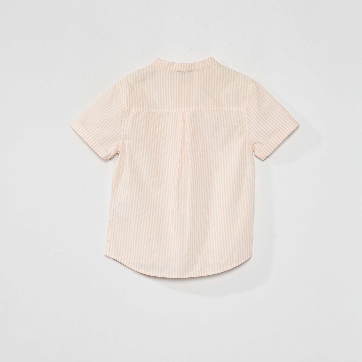 Chemise manches courtes à motif Blanc