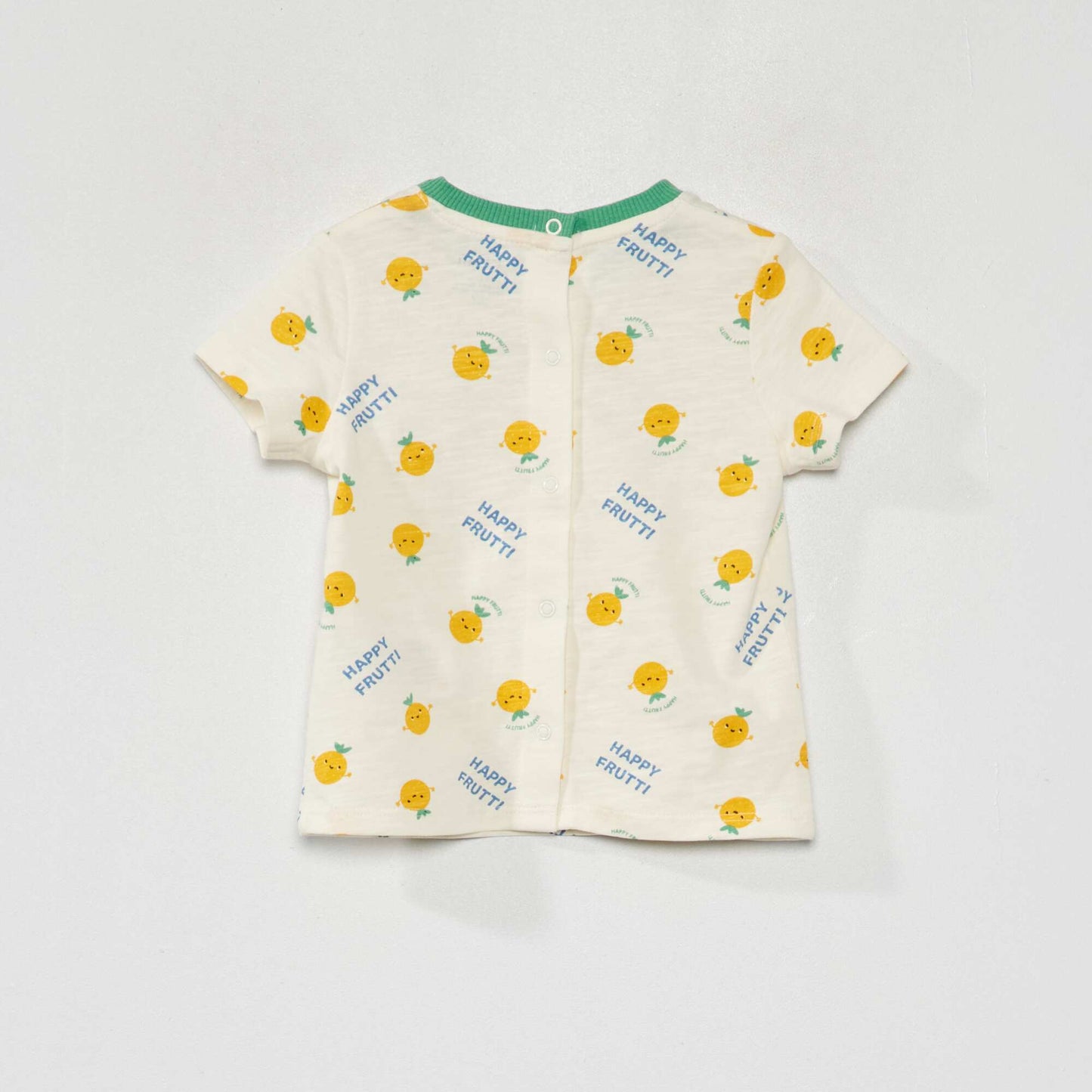 T-shirt col rond manches courtes Blanc