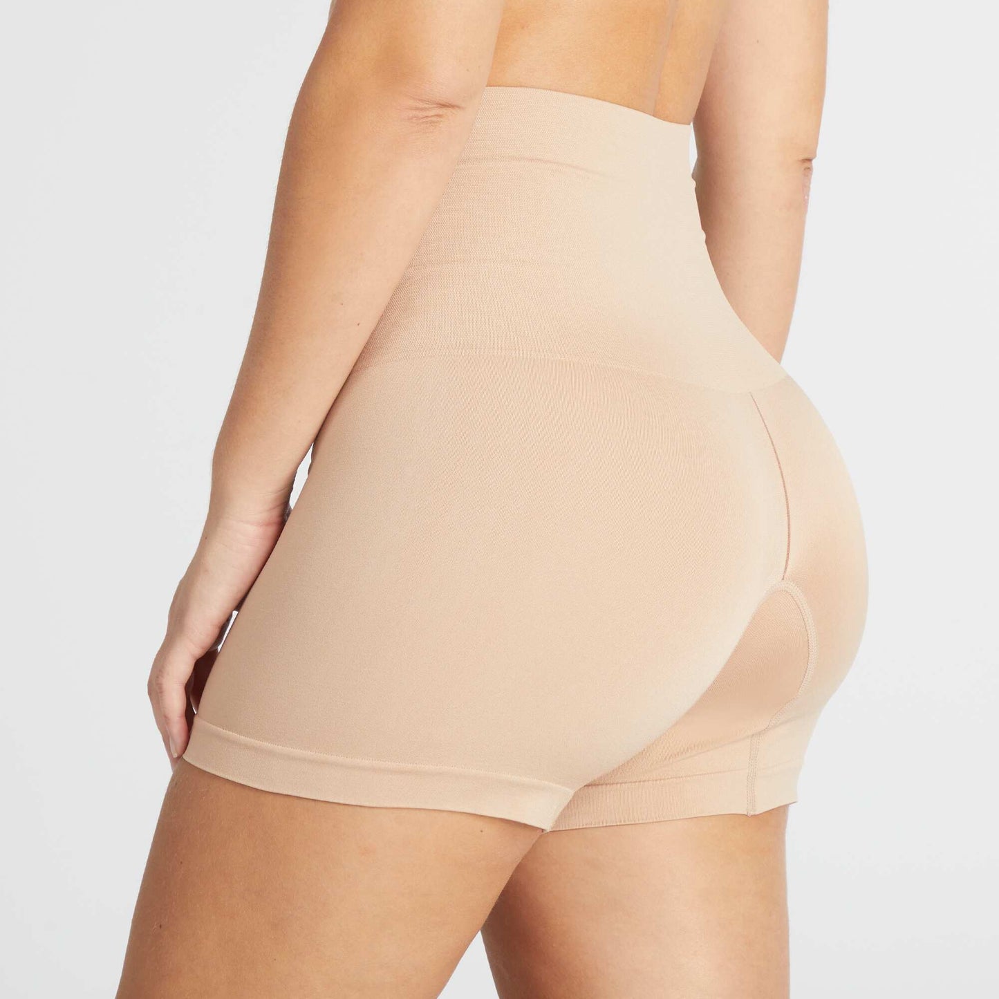 Shorty en microfibre Beige
