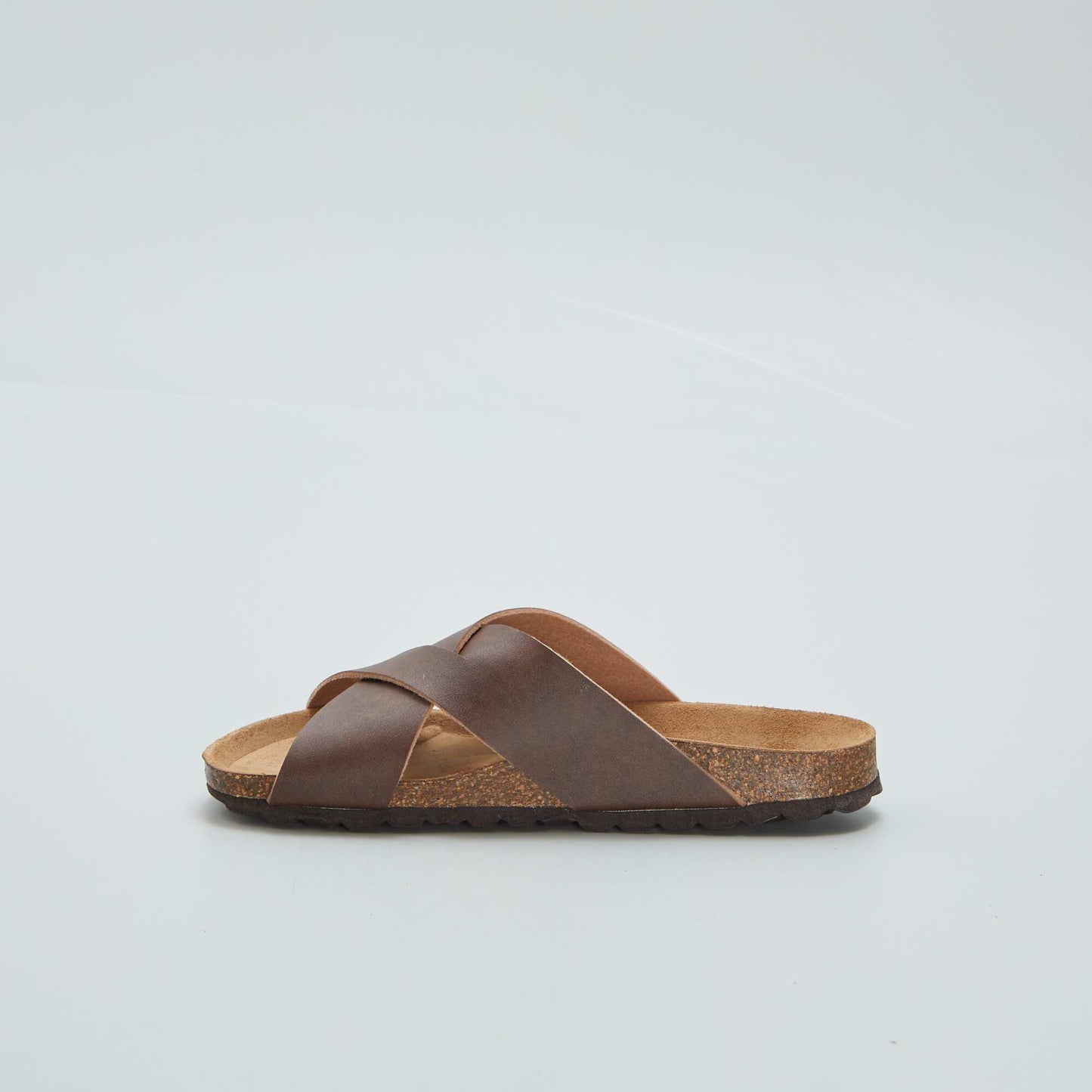 Sandales à brides croisées Marron