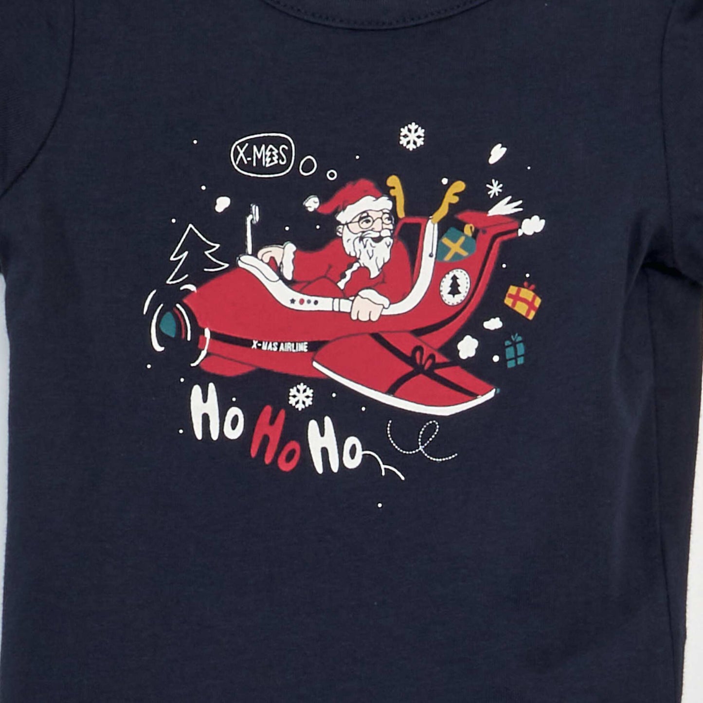 T-shirt de Noël BLUE_SANTA