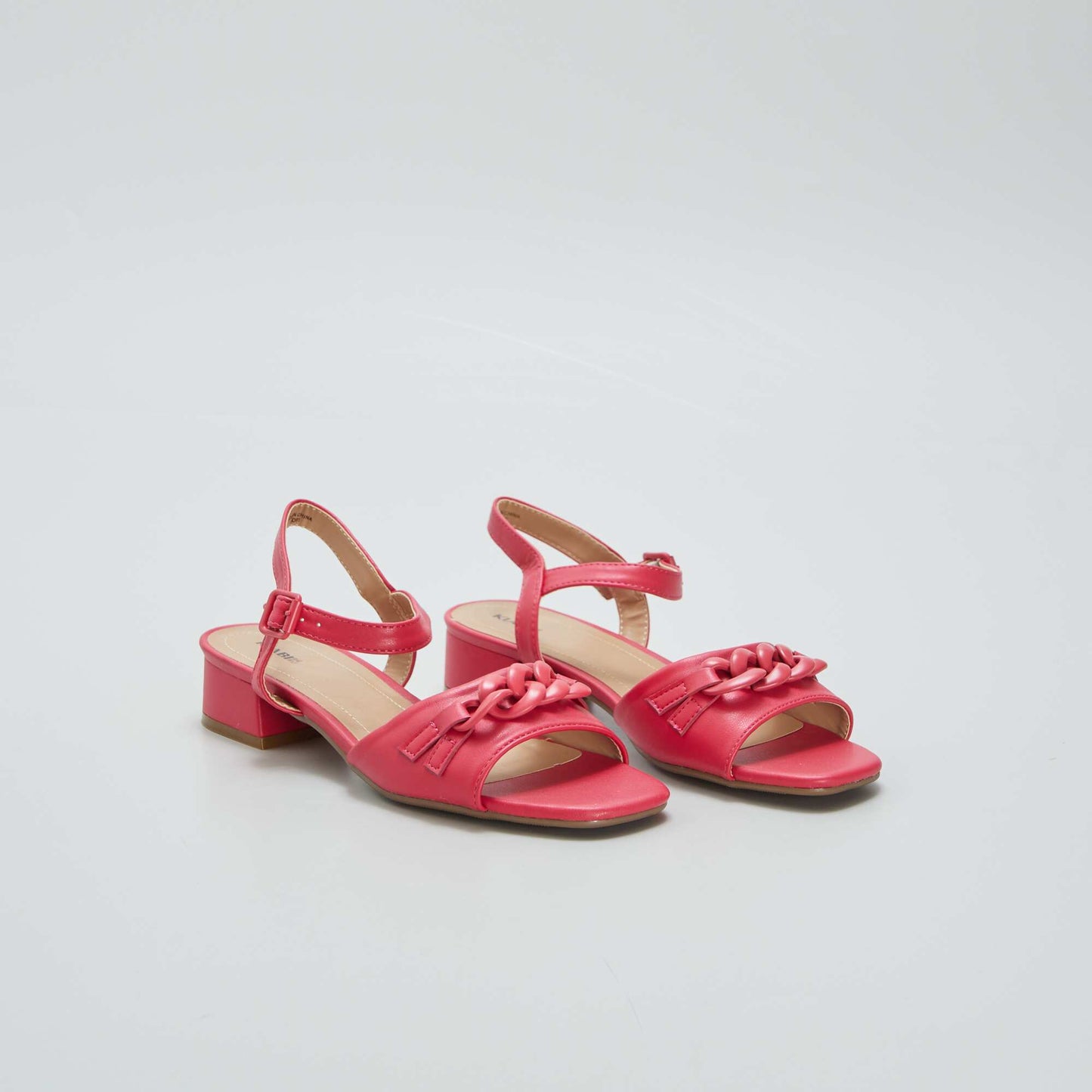 Sandales à talon Rouge