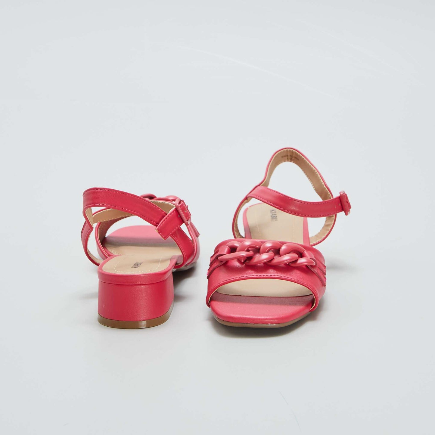 Sandales à talon Rouge