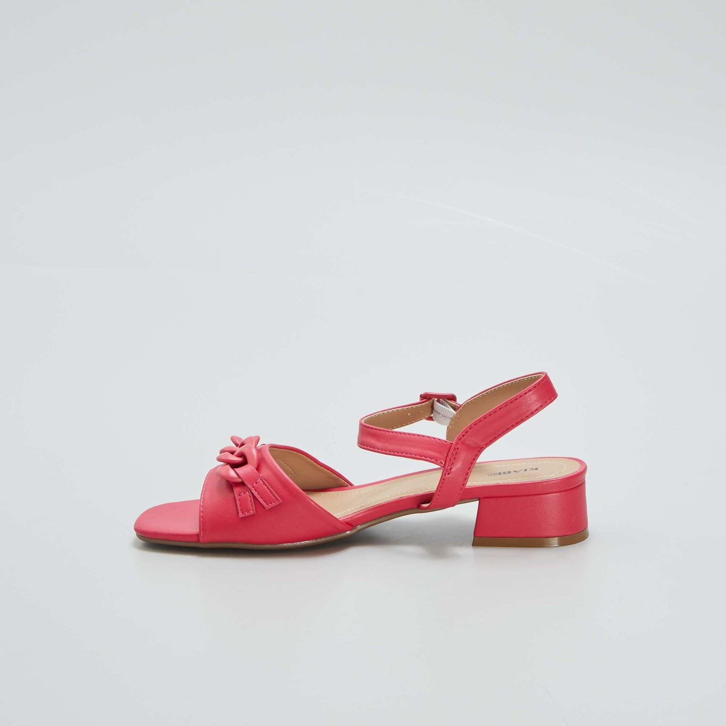 Sandales à talon Rouge