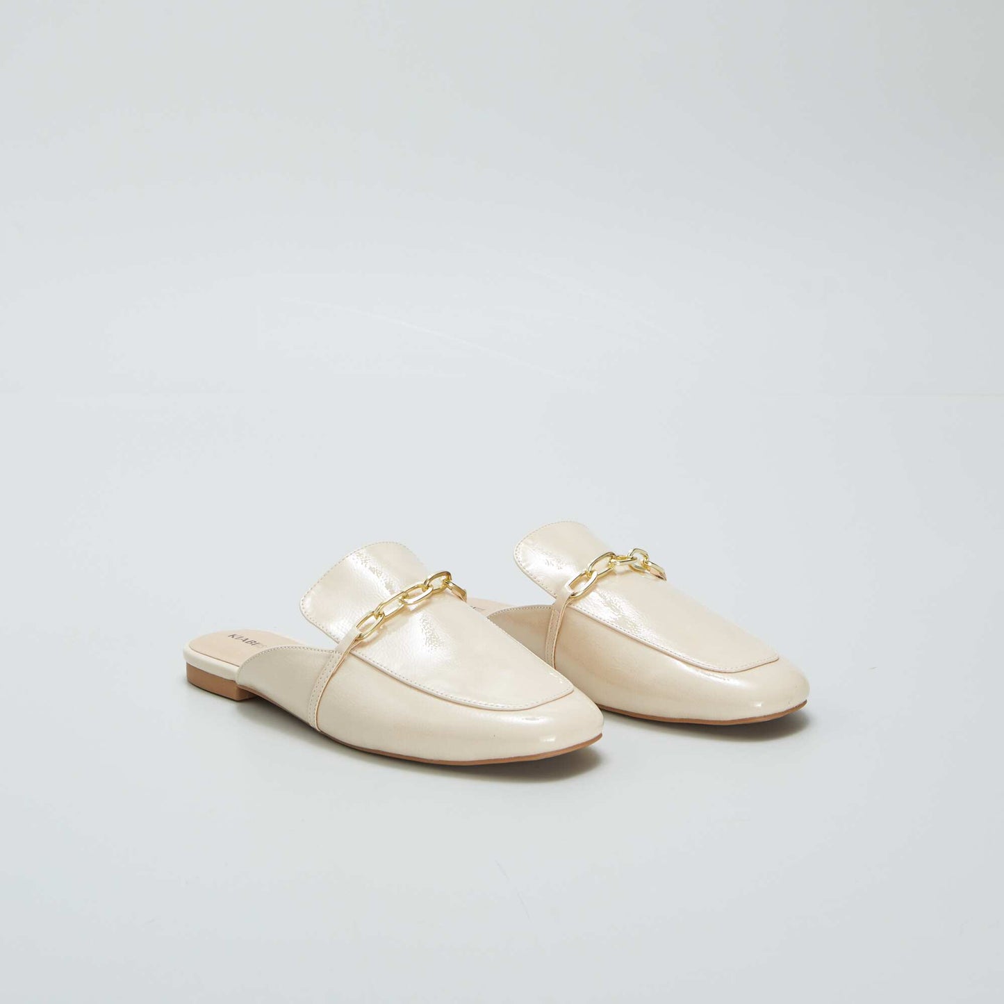 Mules mocassins Beige
