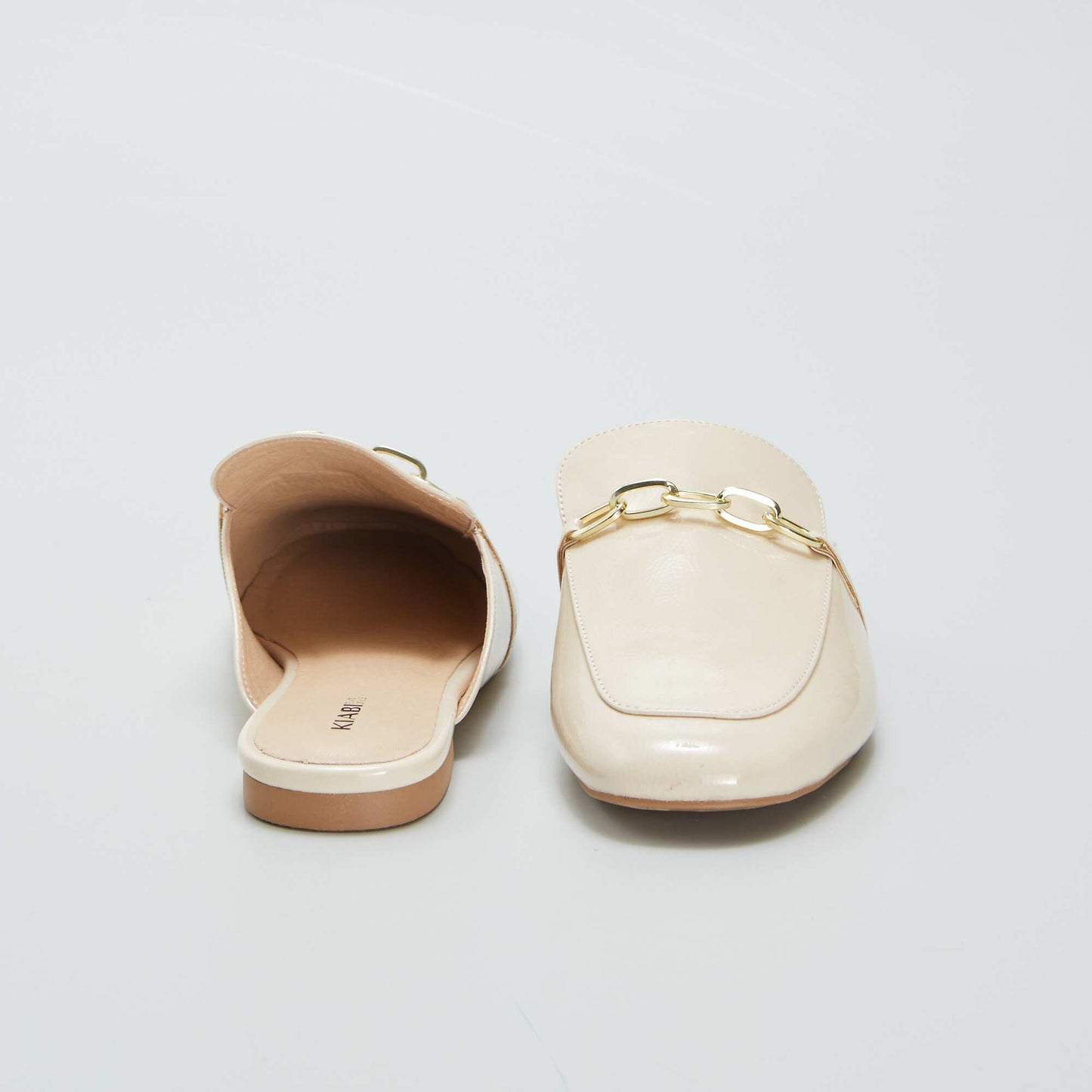 Mules mocassins Beige