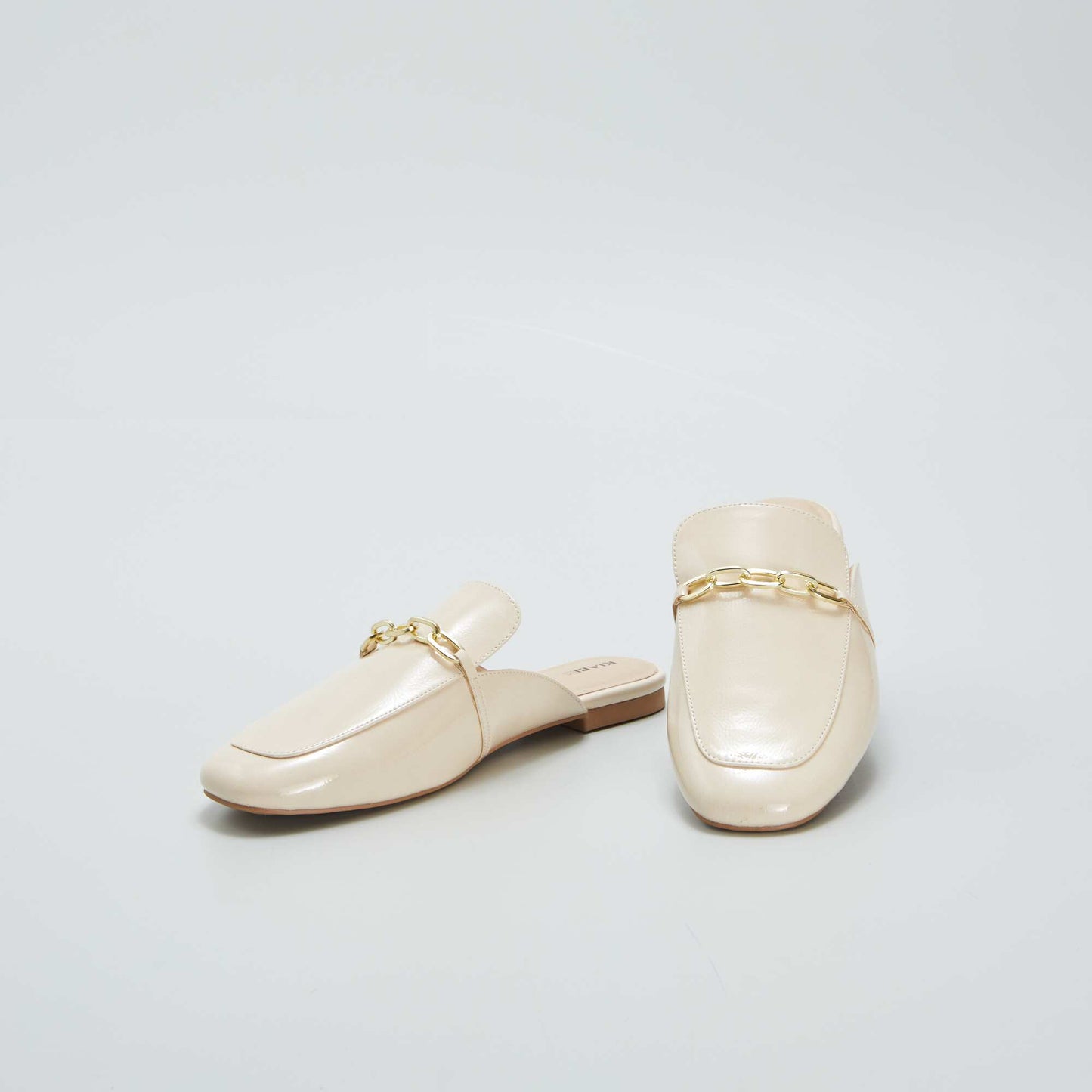 Mules mocassins Beige