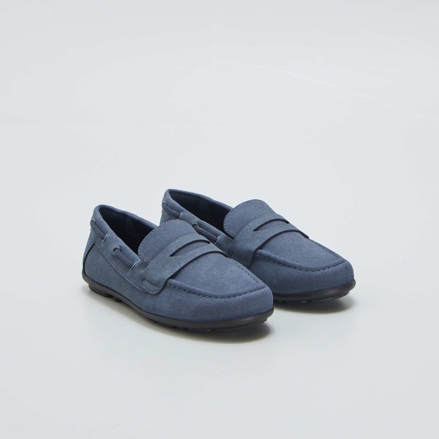 Mocassins en suédine Bleu