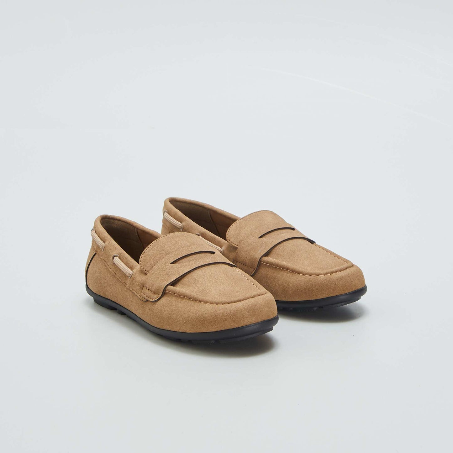 Mocassins en suédine Beige