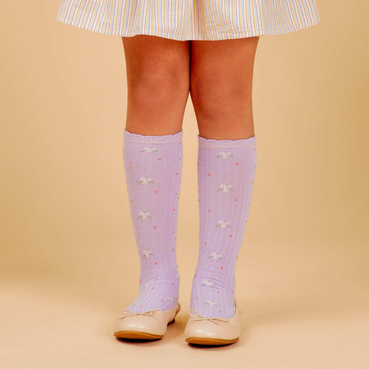 Ballerines avec nœud fantaisie Beige