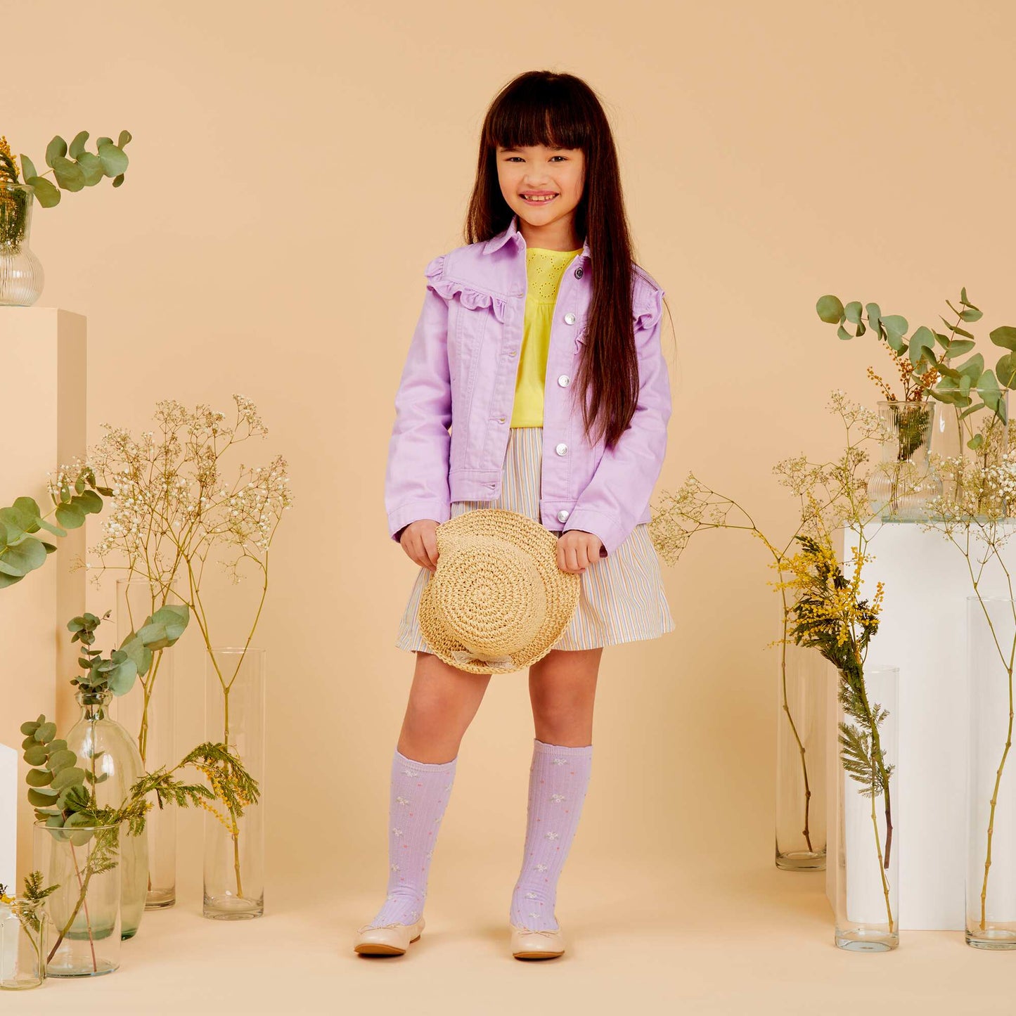 Ballerines avec nœud fantaisie Beige