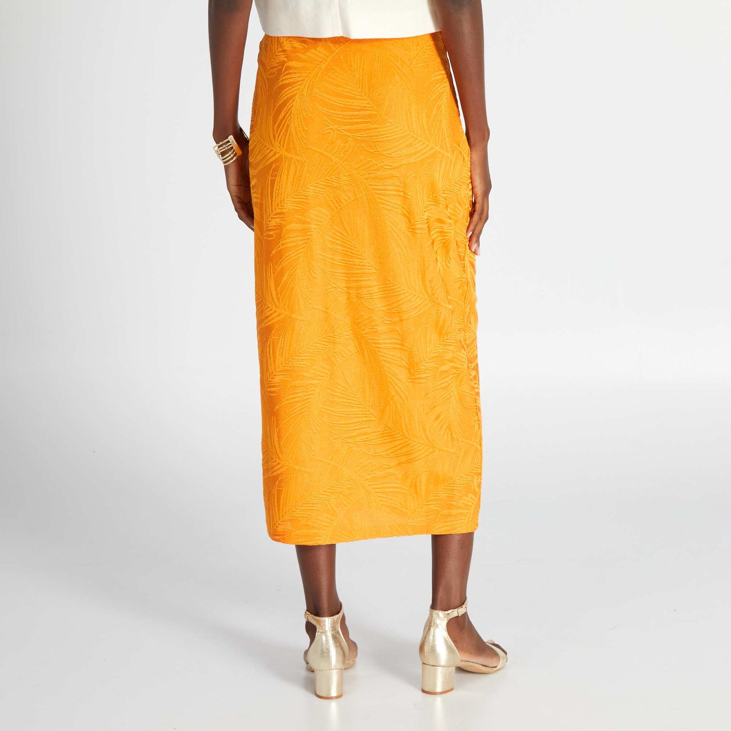 Jupe longue Orange