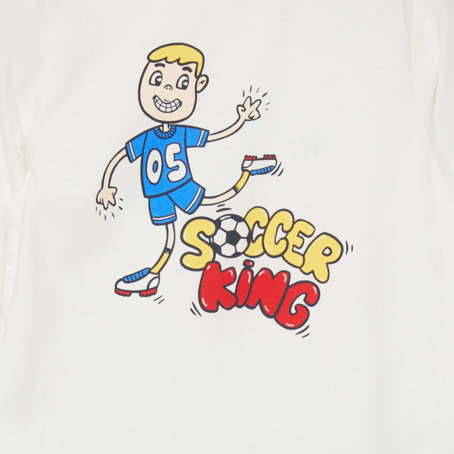 T-shirt en jersey à manches longues Blanc