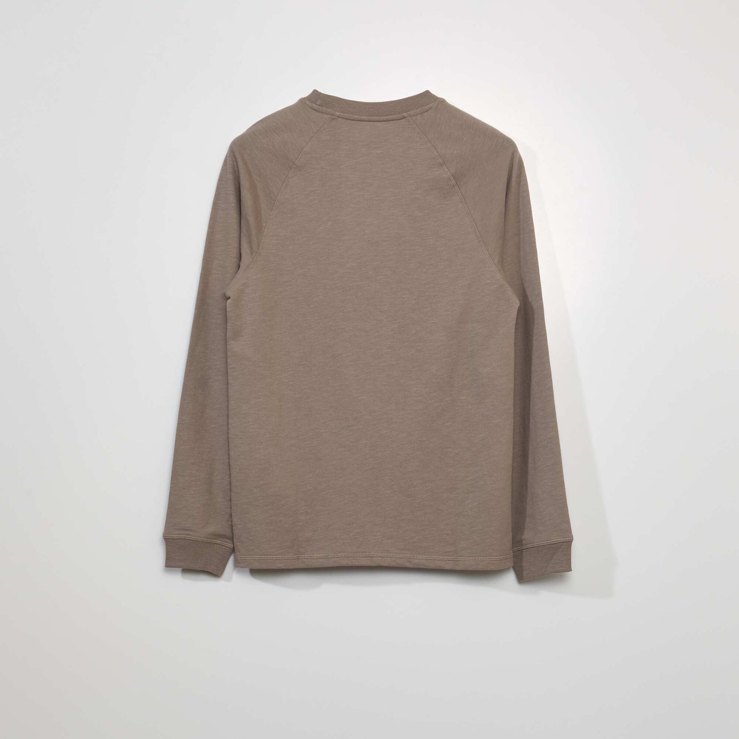 T-shirt épais à manches longues BEIGE