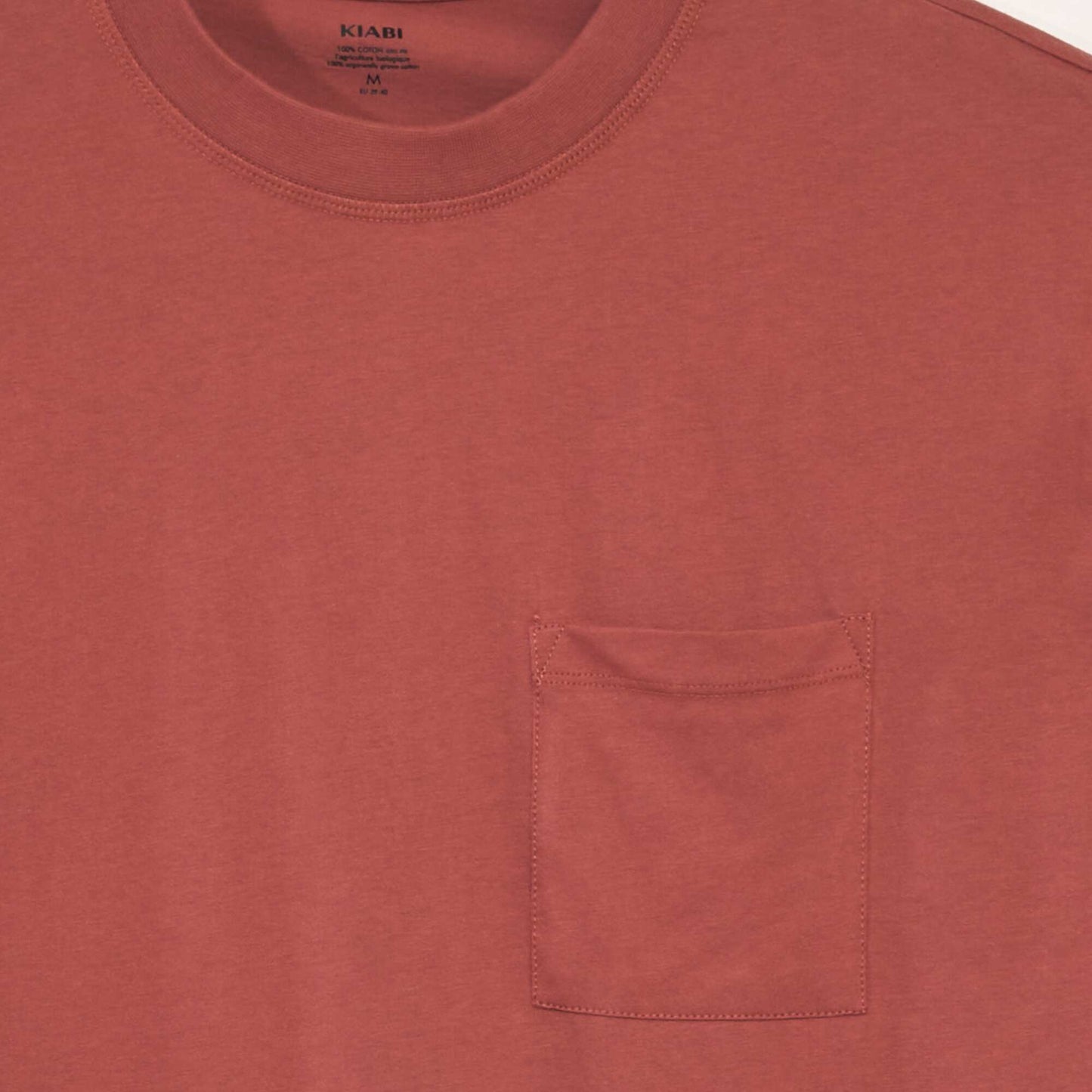 Tee-shirt uni à coupe large Rouge clair