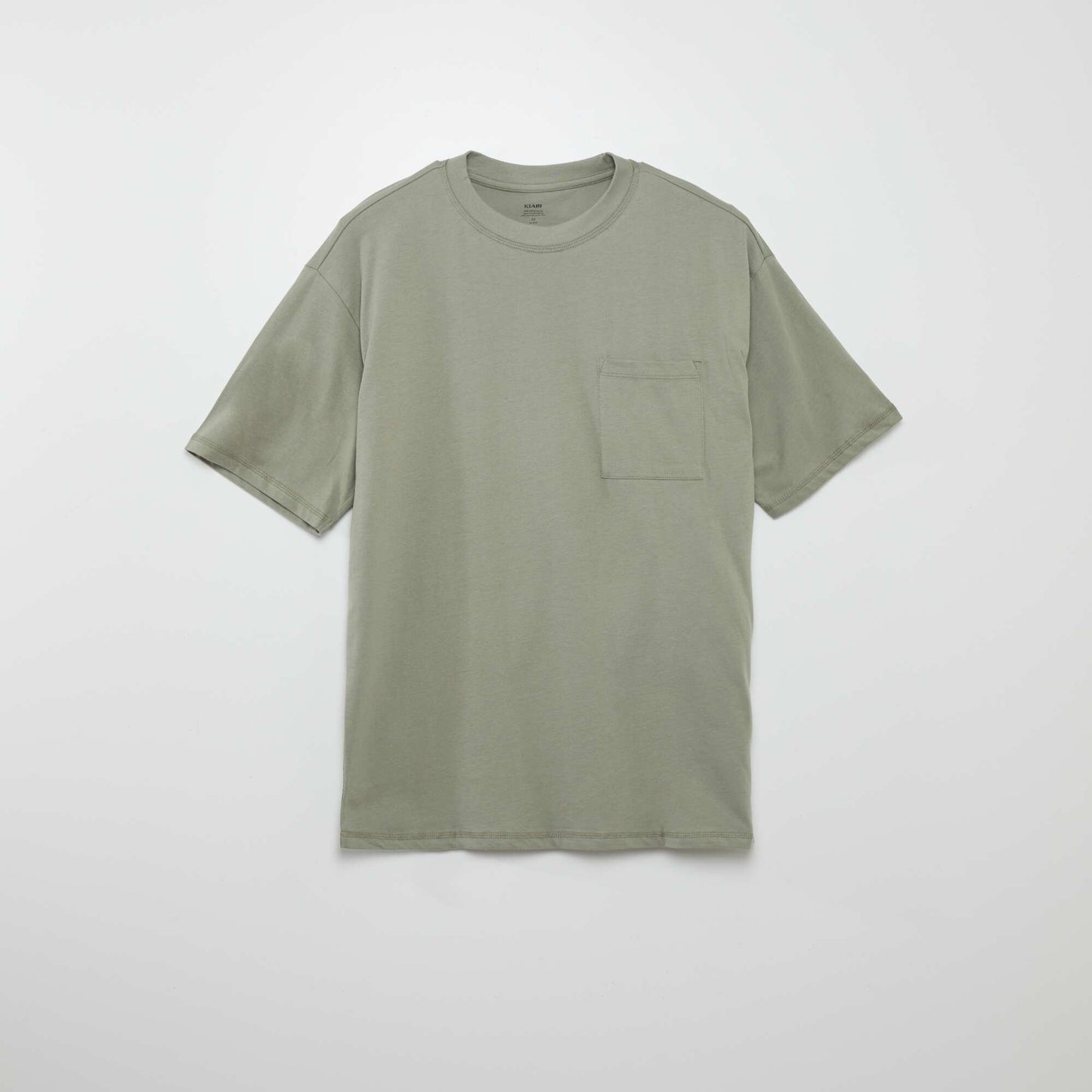 Tee-shirt uni à coupe large Vert