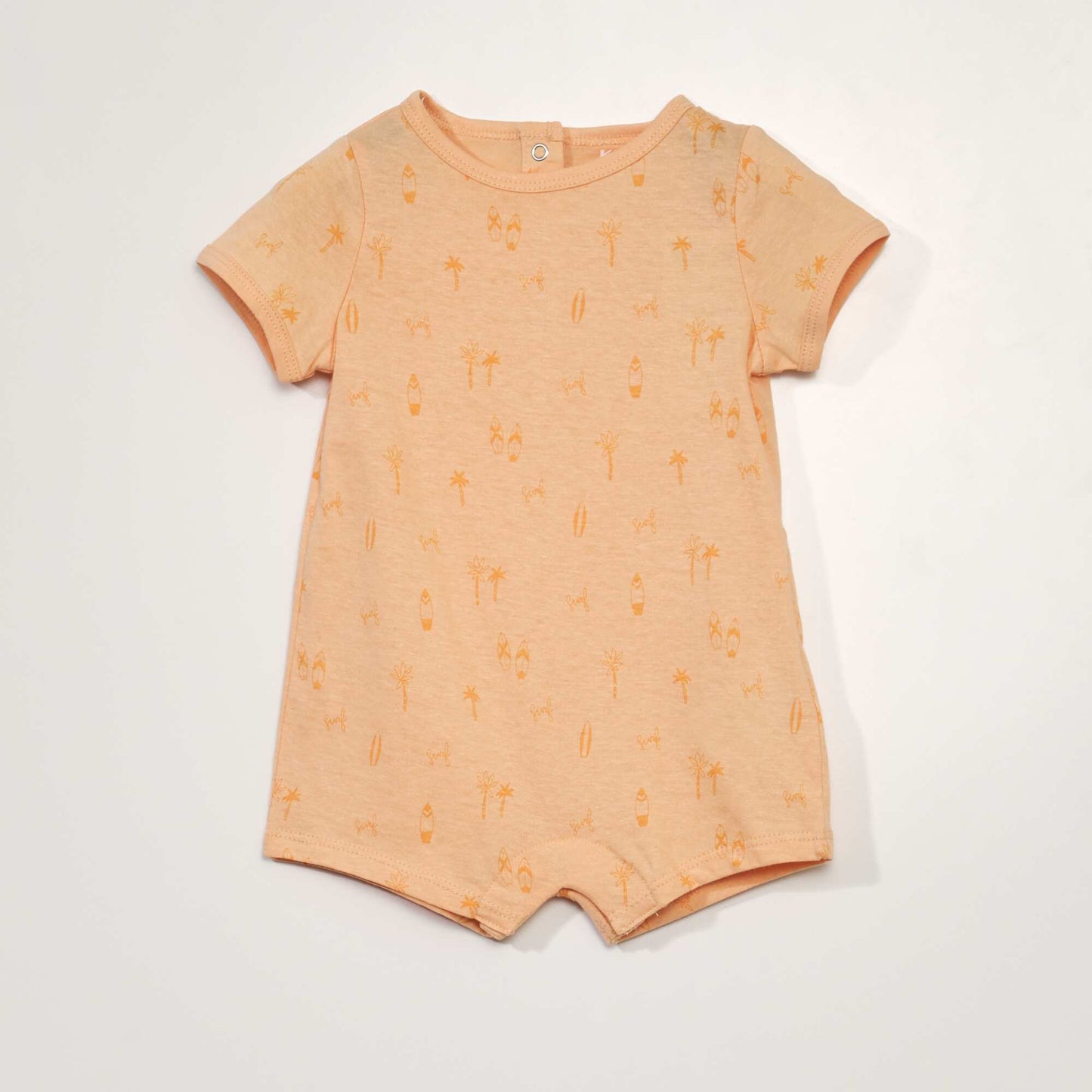 Barboteuse courte Orange