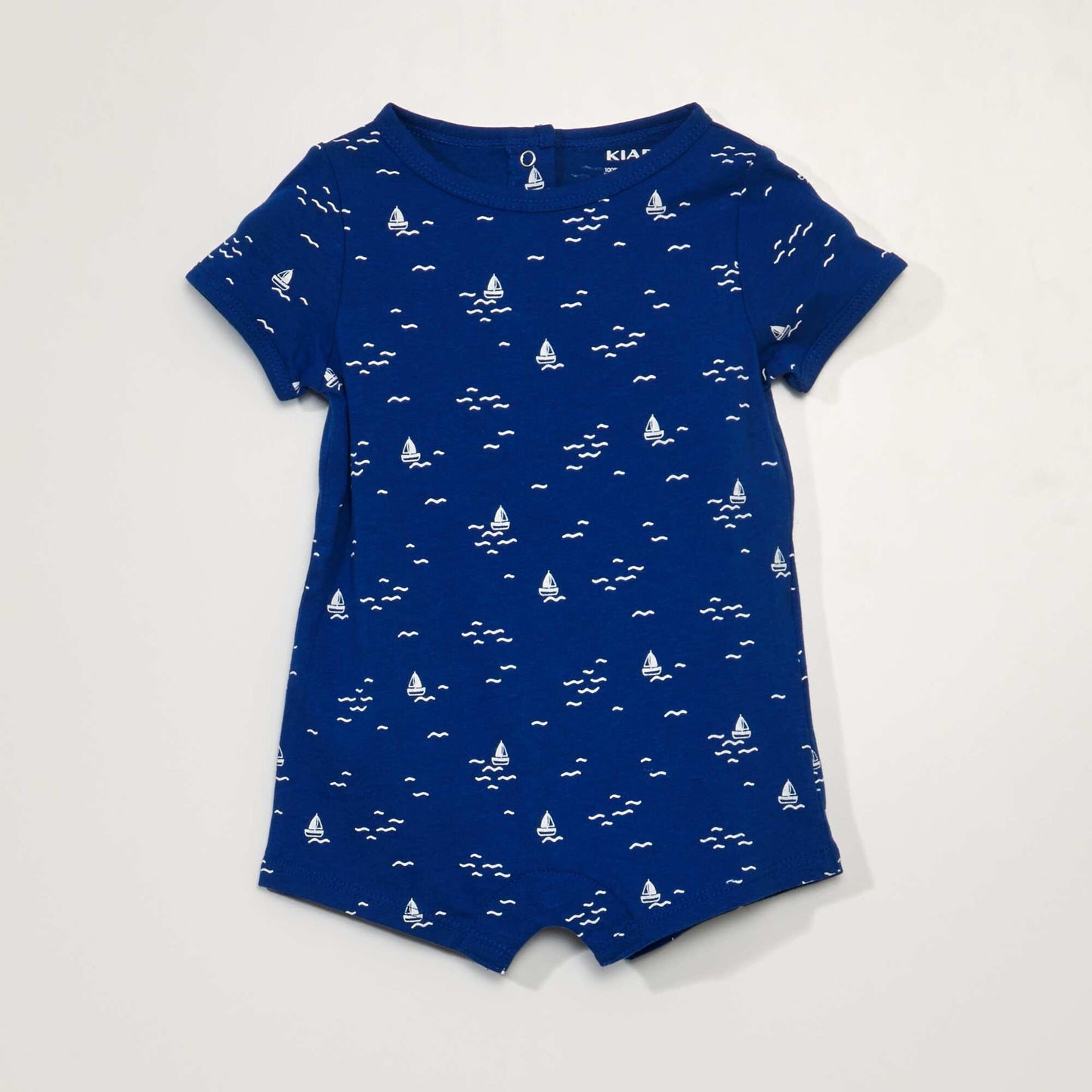 Barboteuse courte Bleu