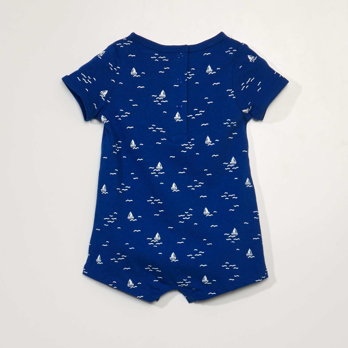 Barboteuse courte Bleu