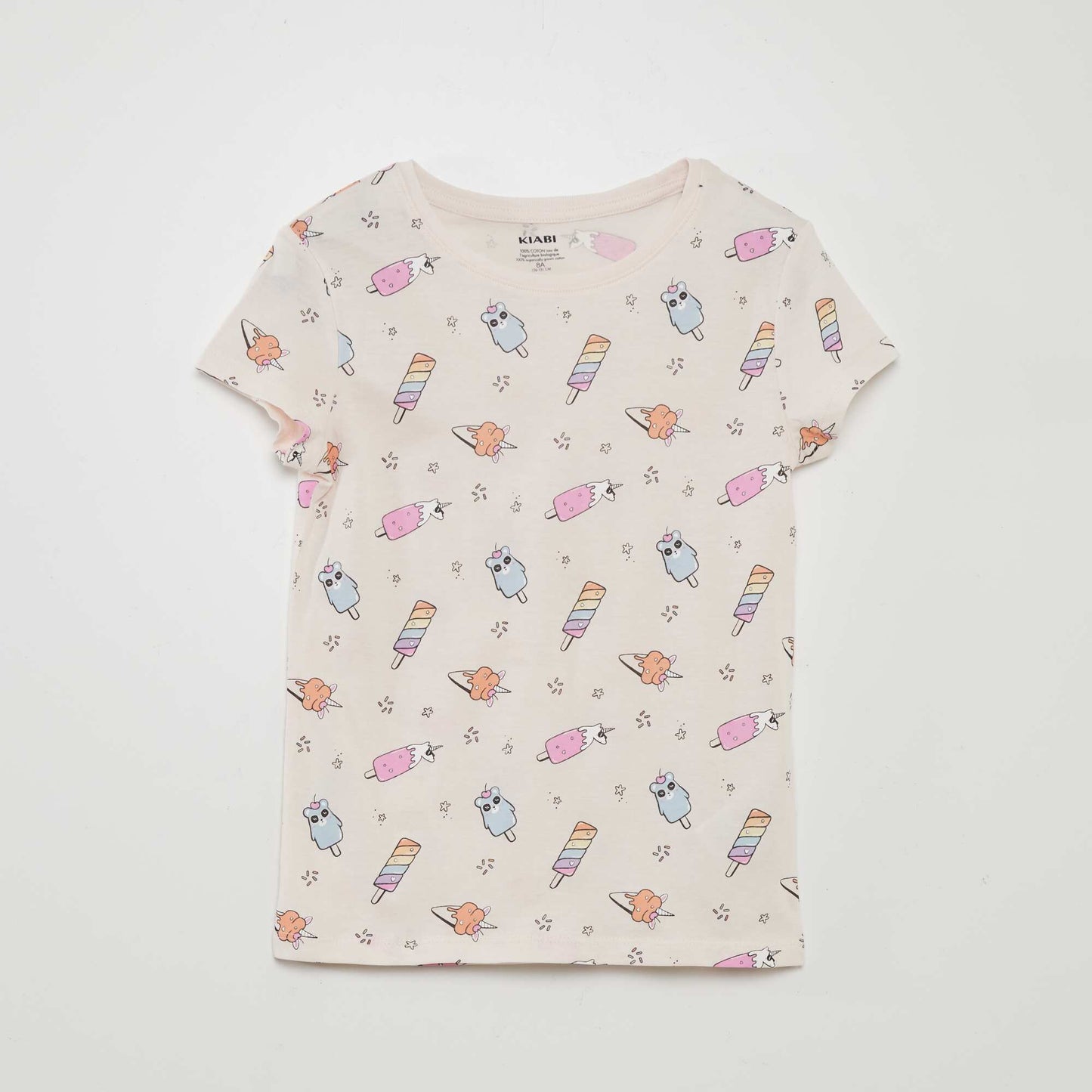 Ensemble de pyjama : T-shirt + short - 2 pièces Rose/bleu