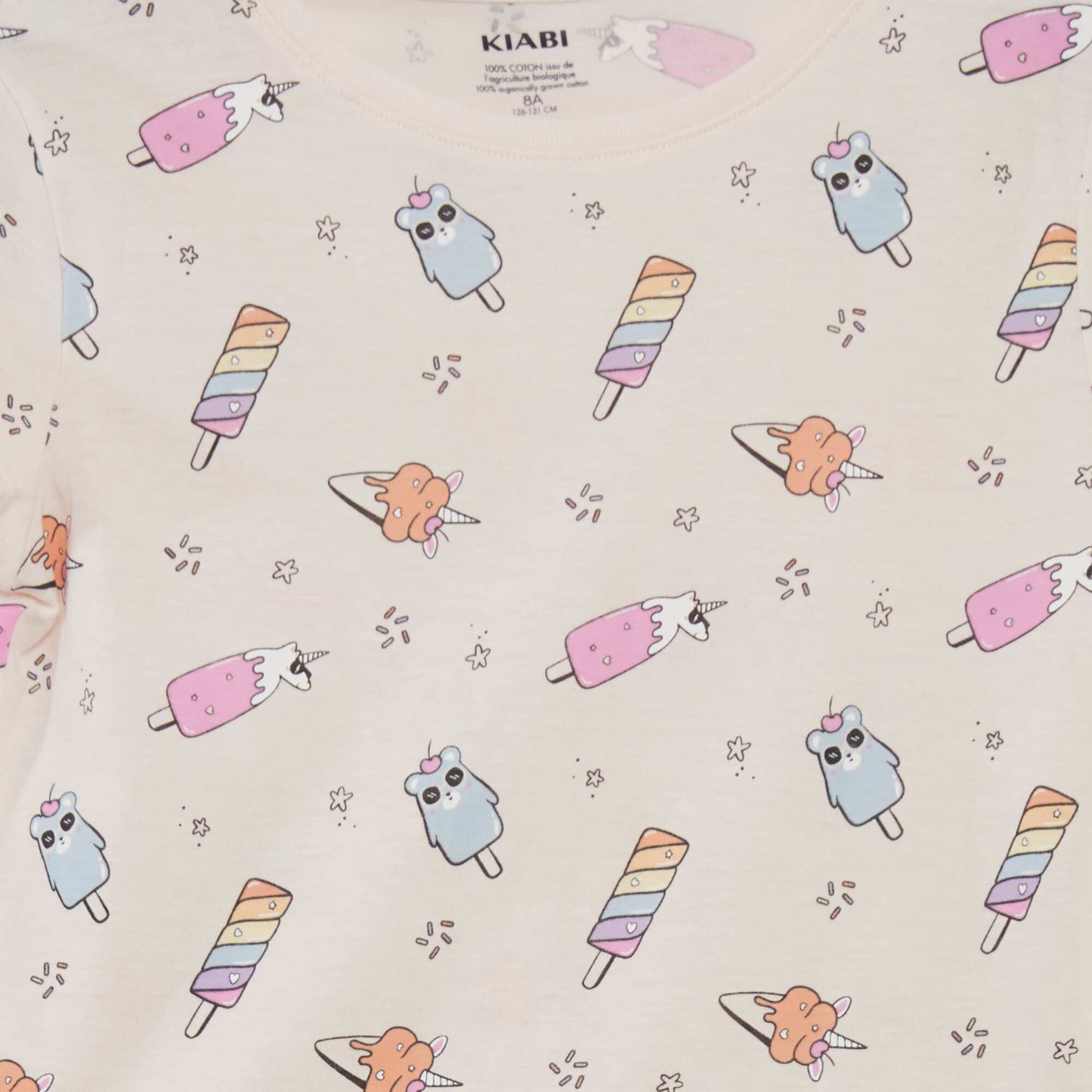 Ensemble de pyjama : T-shirt + short - 2 pièces Rose/bleu