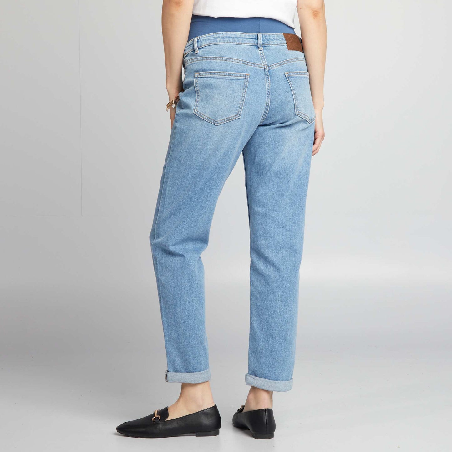 Jean mom grossesse avec abrasions Double stone