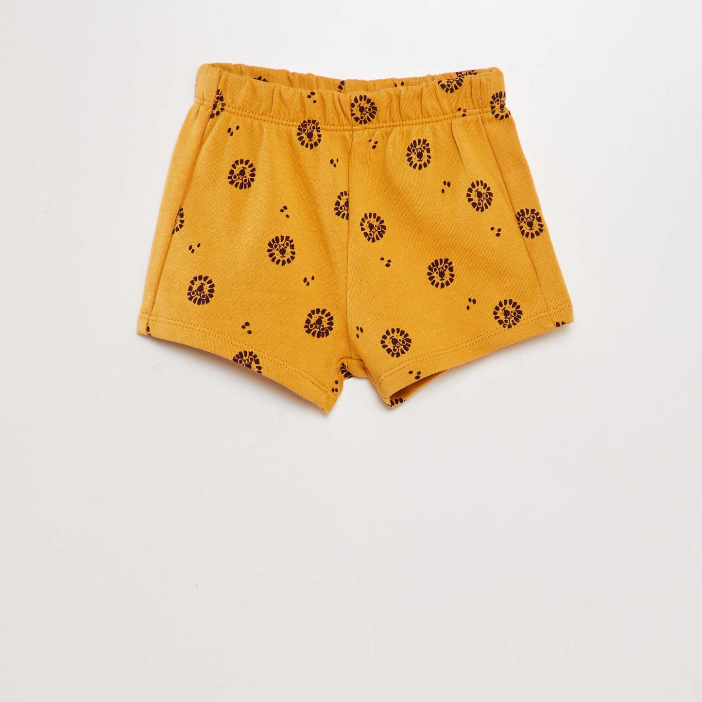 Ensemble T-shirt + short en coton - 2 pièces BLANC / JAUNE
