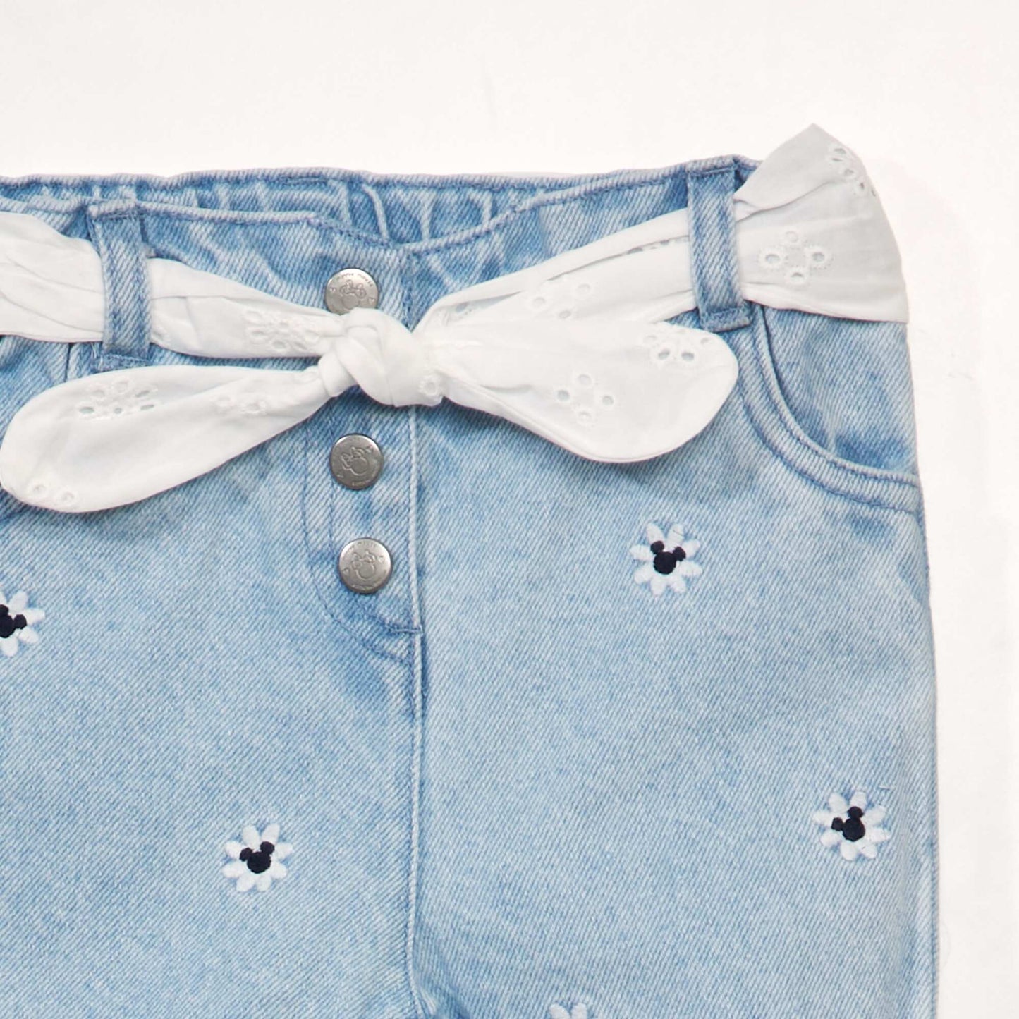 Pantalon en denim et broderies 'Mickey' Denim