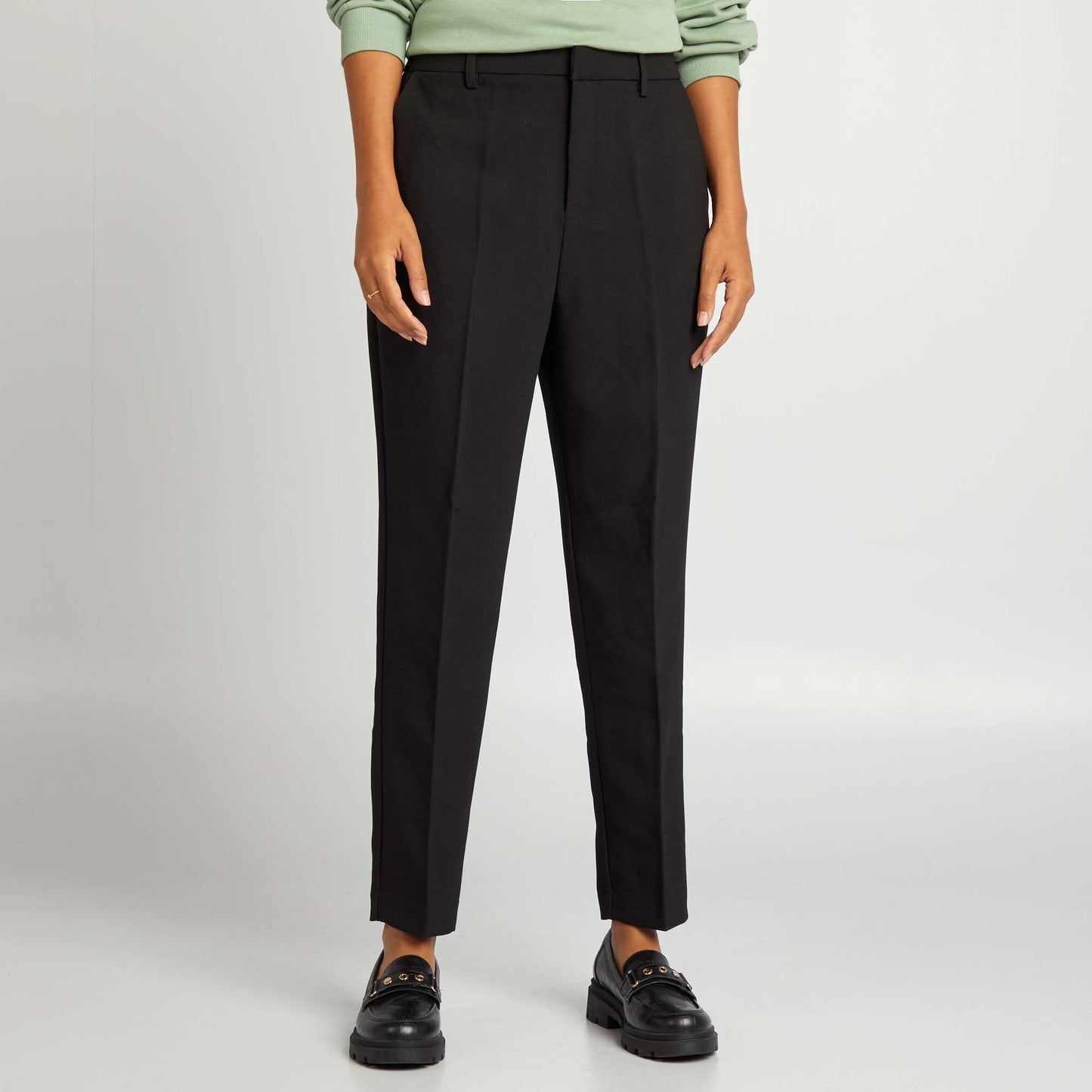 Pantalon cigarette noir