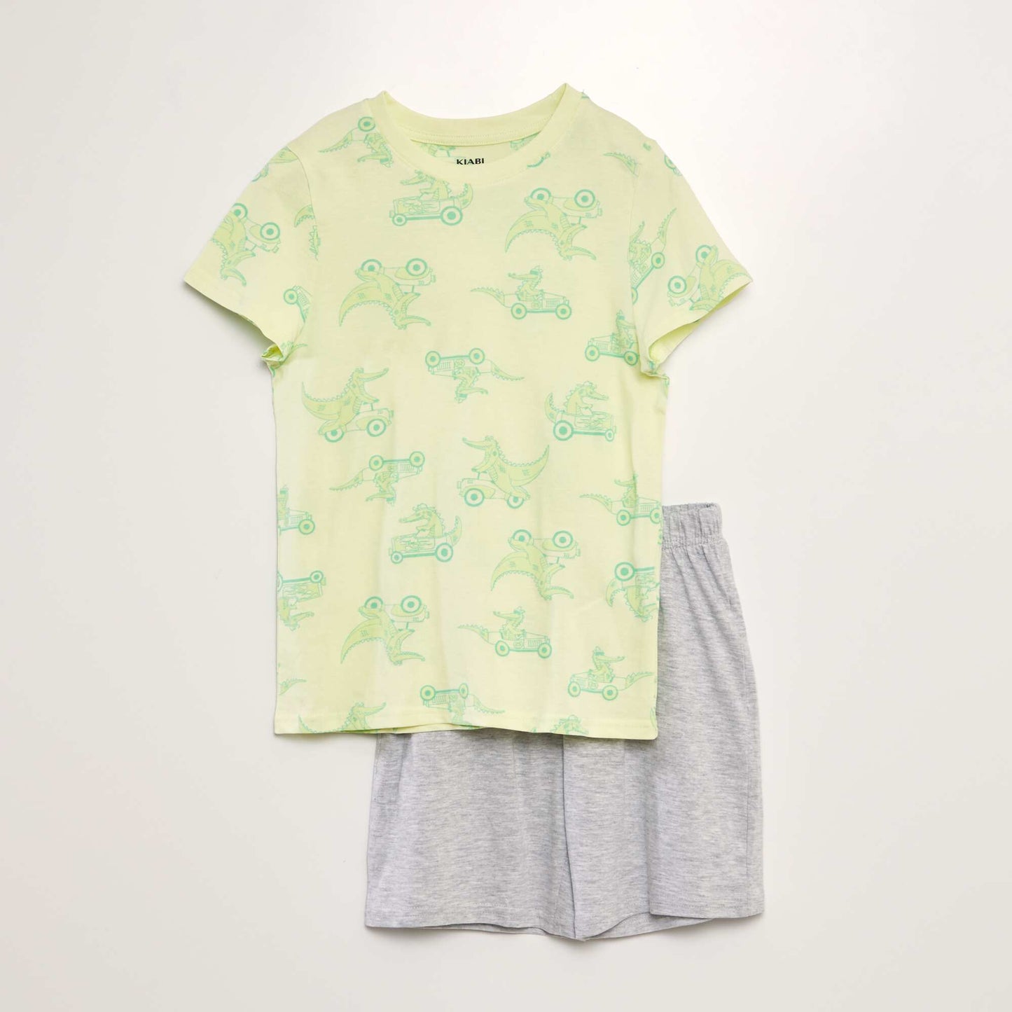 Pyjama court t-shirt + short - 2 pièces Vert