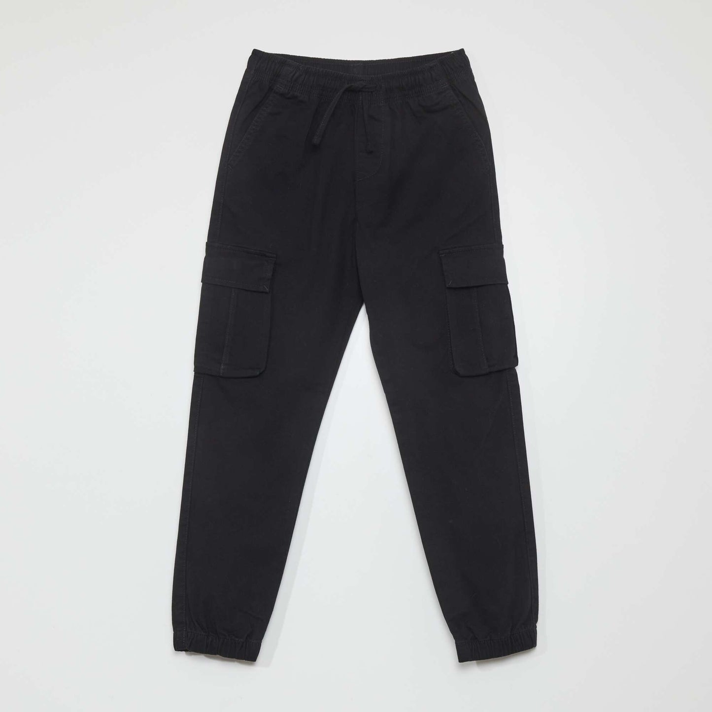 Pantalon stretch multipoches noir