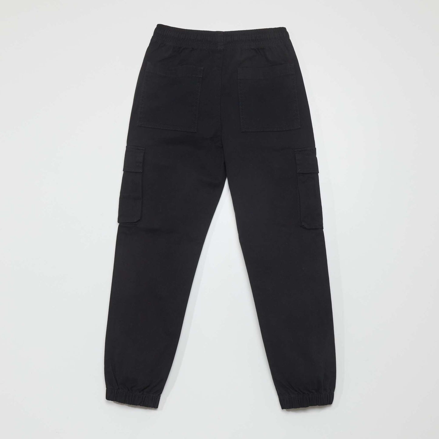 Pantalon stretch multipoches noir