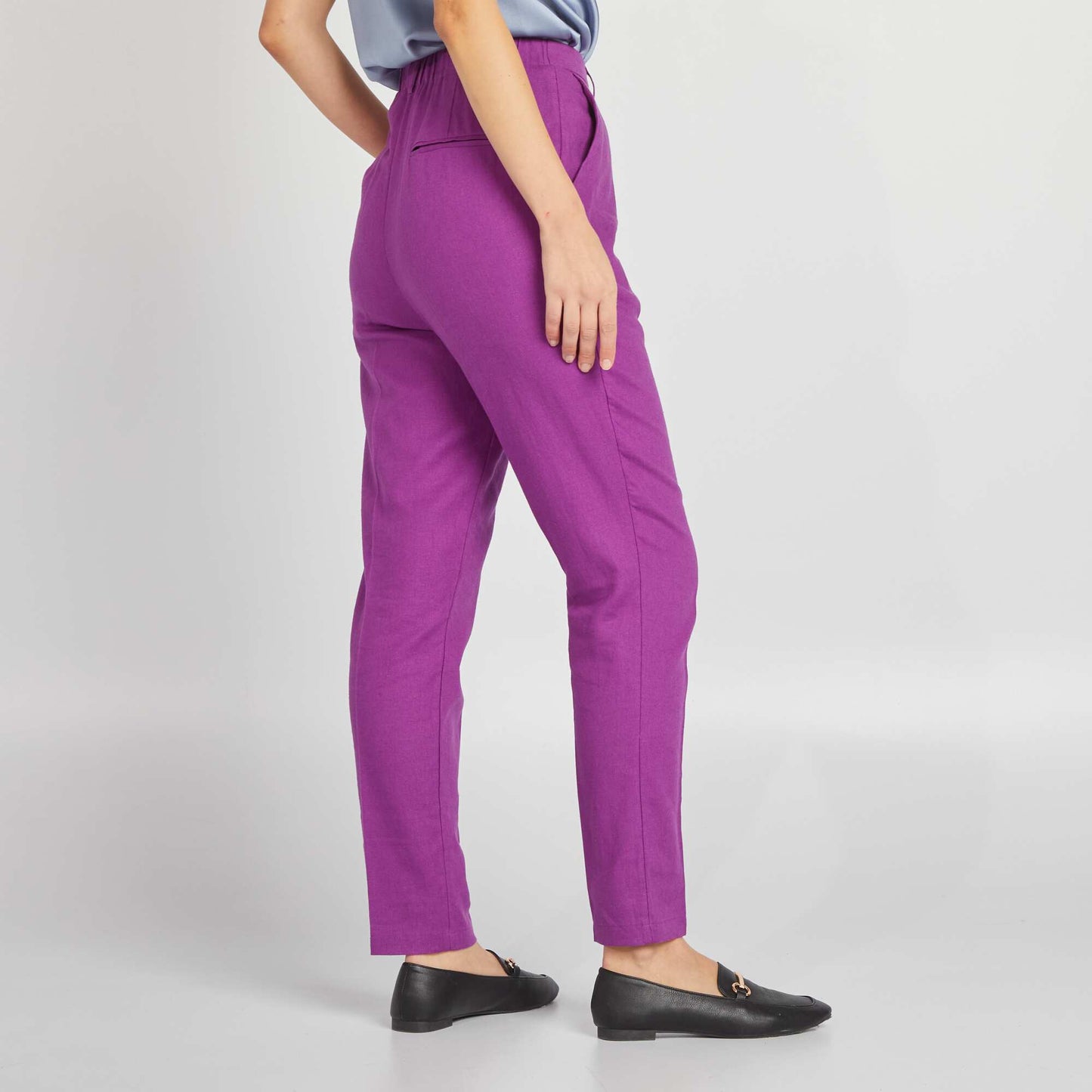 Pantalon en lin Violet