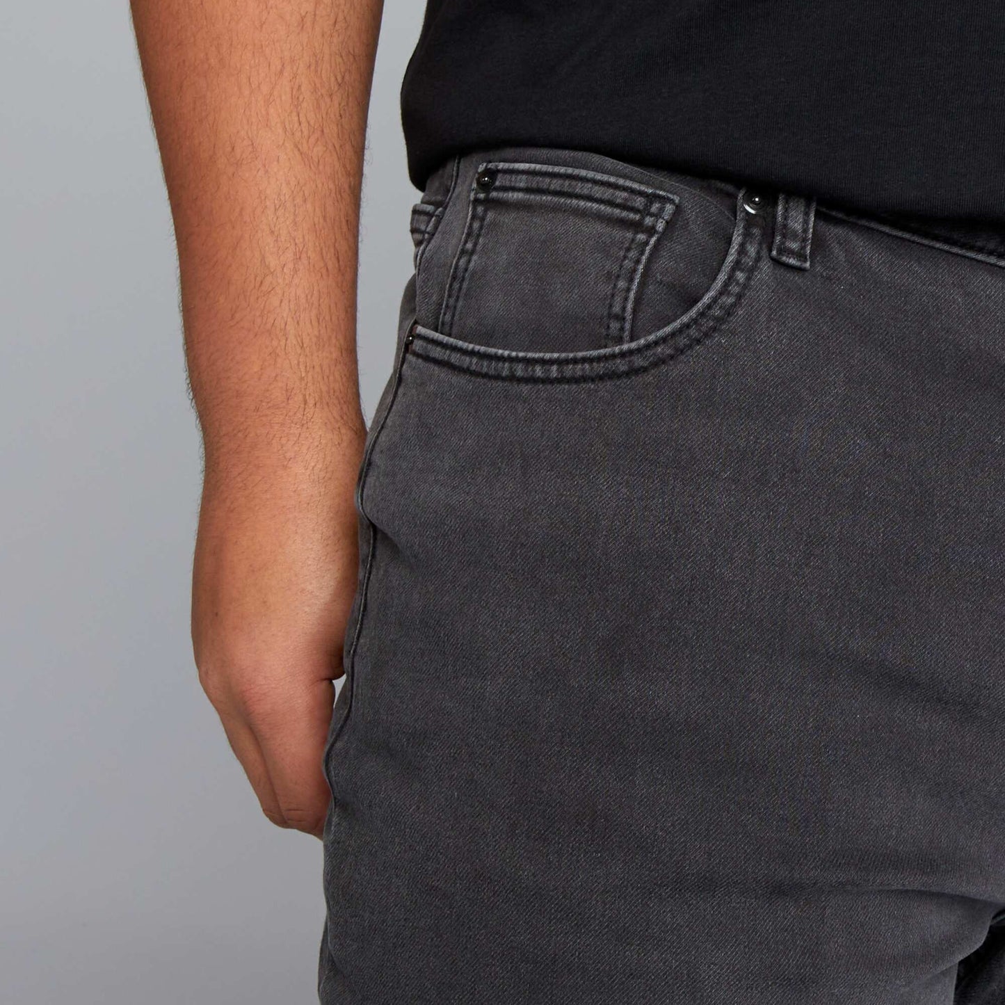 Jean slim stretch - L32 Gris anthracite