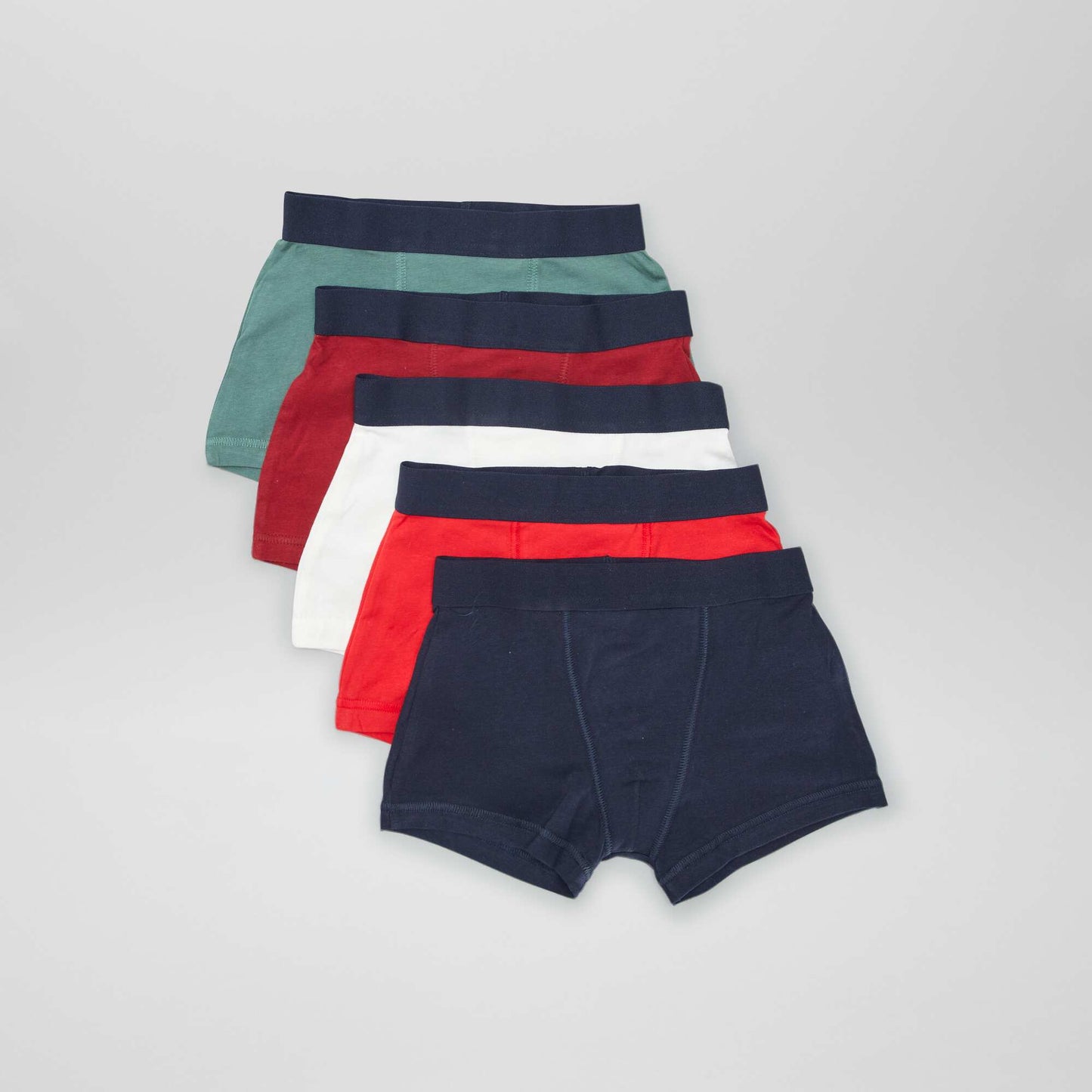 5 boxers unis GRIS