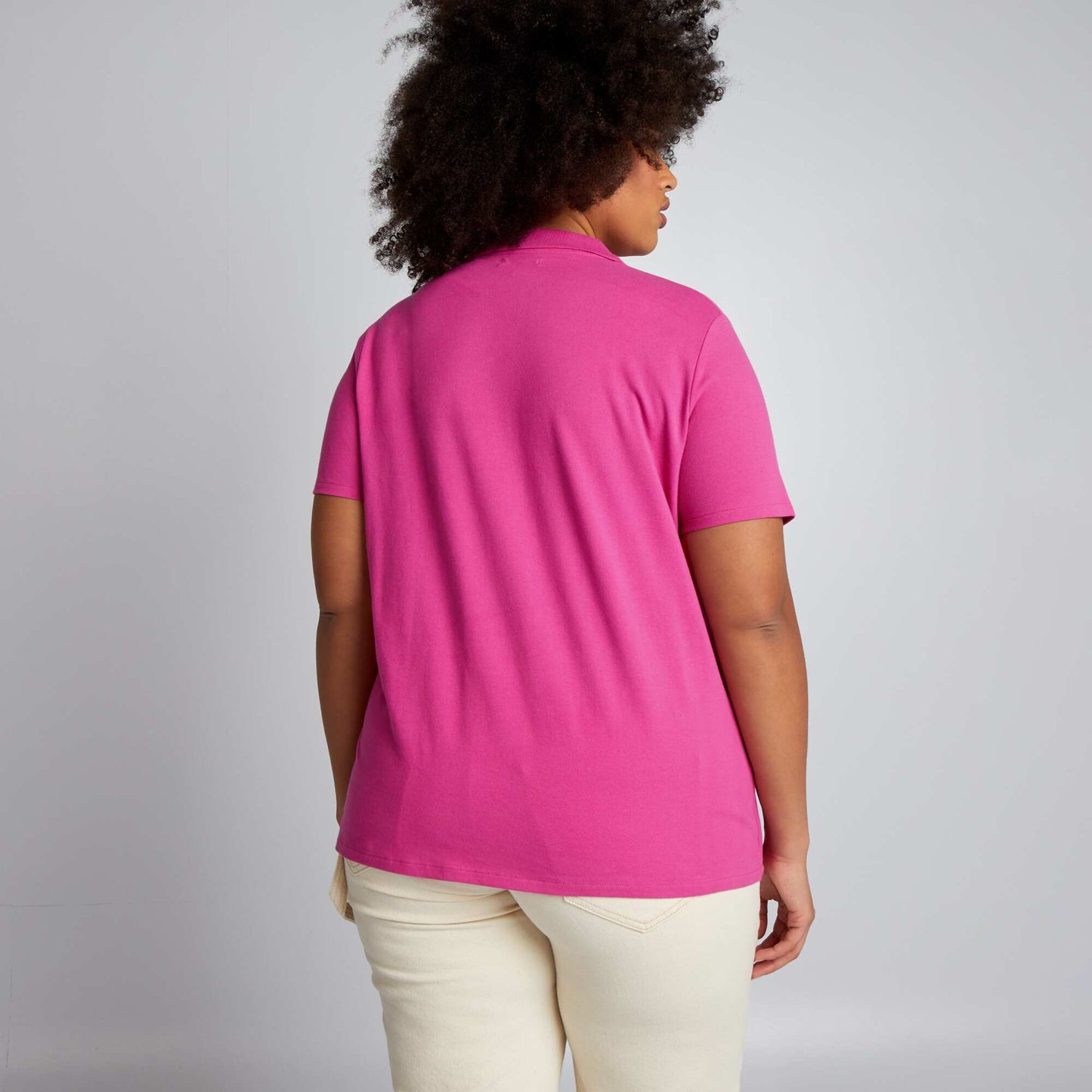 Polo manches courtes Rose