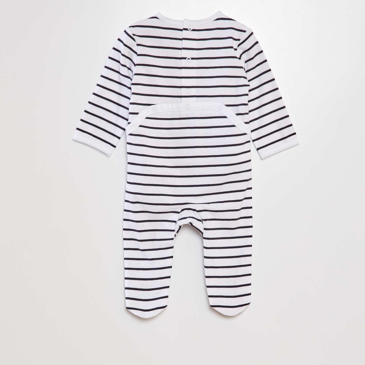 Pyjama dors-bien en coton BLANC