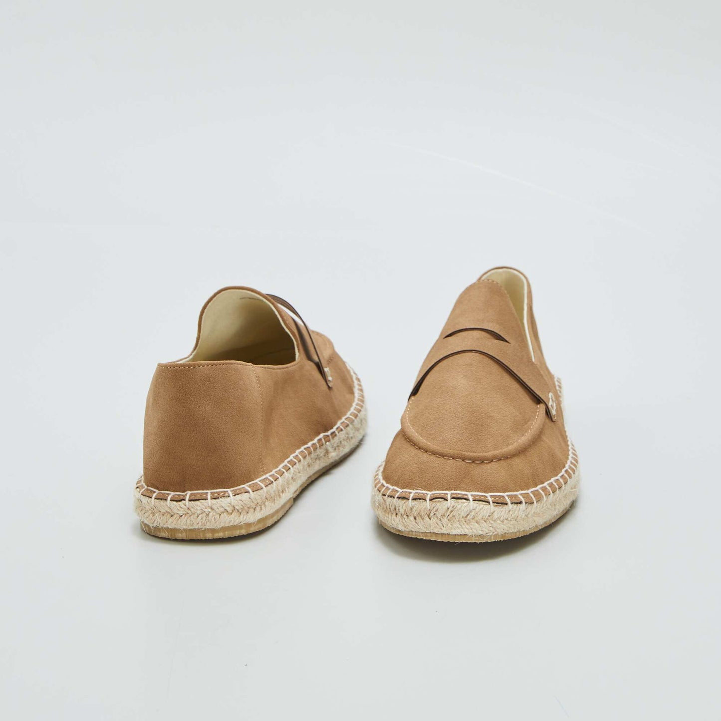 Espadrilles forme mocassins Marron