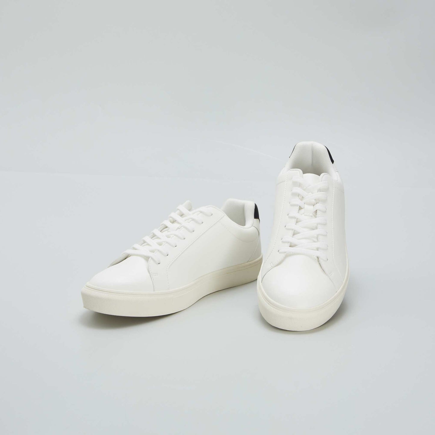 Baskets basses texturées BLANC